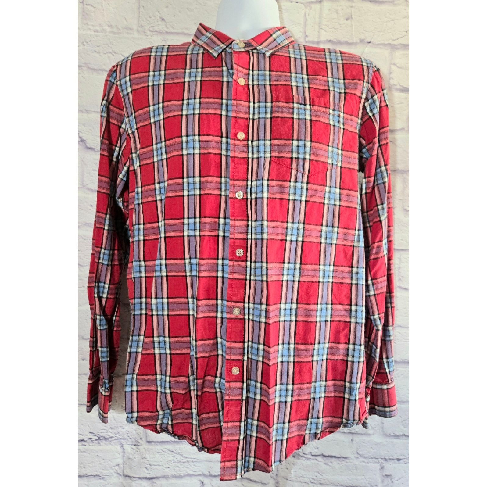 Other Just A Cheap Shirt Red Blue Plaid Button Shirt Medium Size US M / EU 48-50 / 2 - 1 Thumbnail
