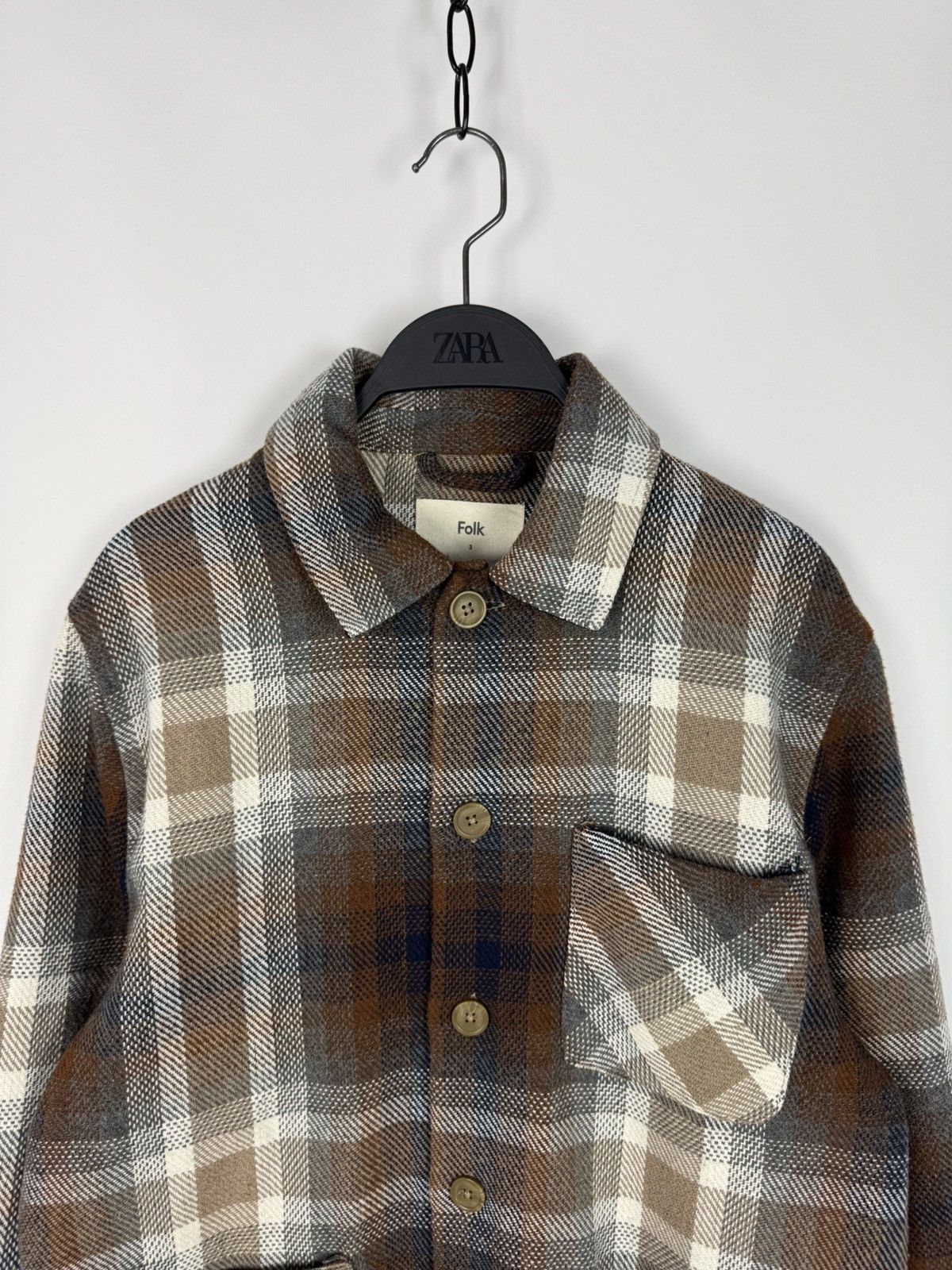 Folk Folk Check Chore Overshirt Jacket Size US M / EU 48-50 / 2 - 5 Thumbnail
