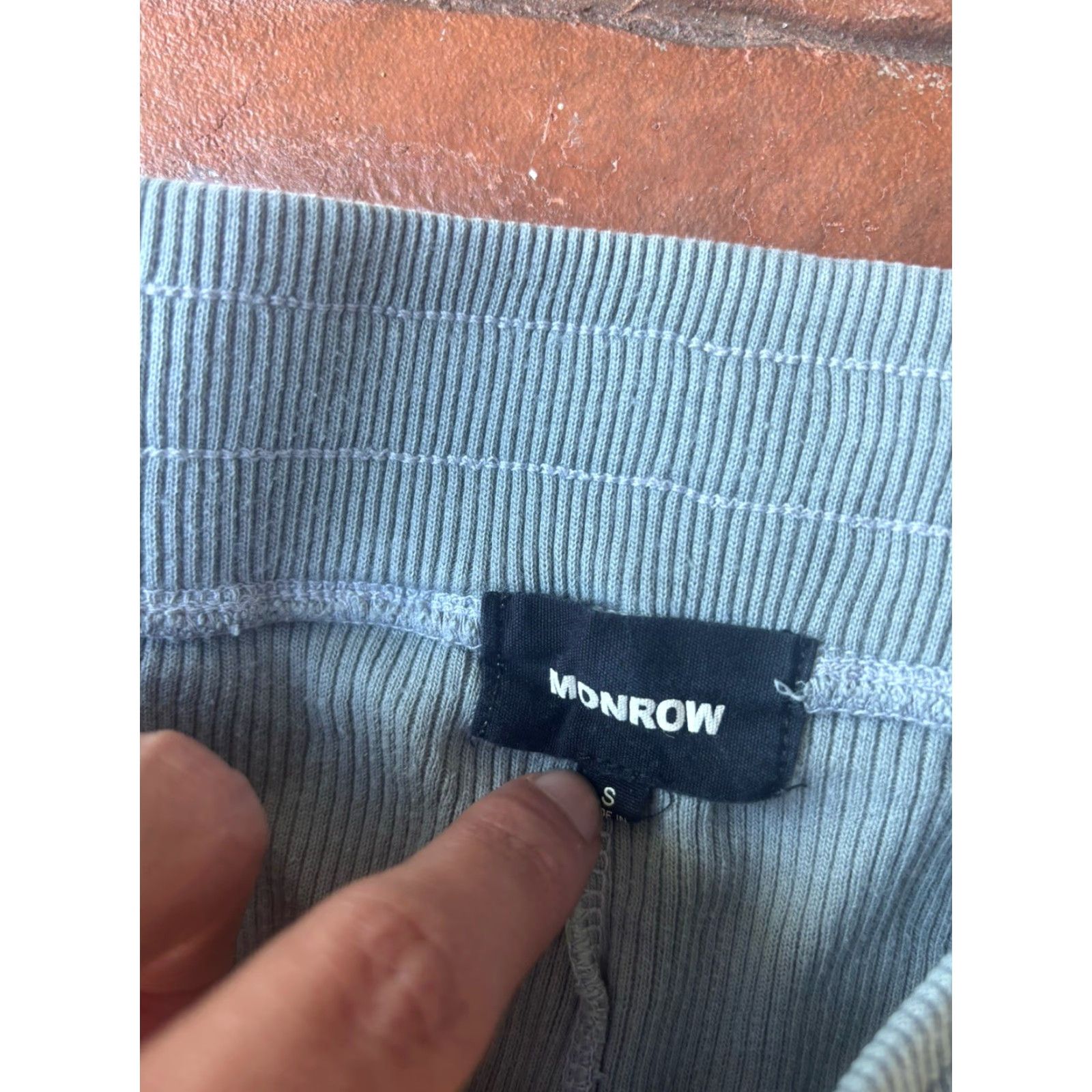 MONROW Monrow Knit Drawstring Lounge Flare Pants Women’s Small Size 28" / US 6 / IT 42 - 2 Thumbnail