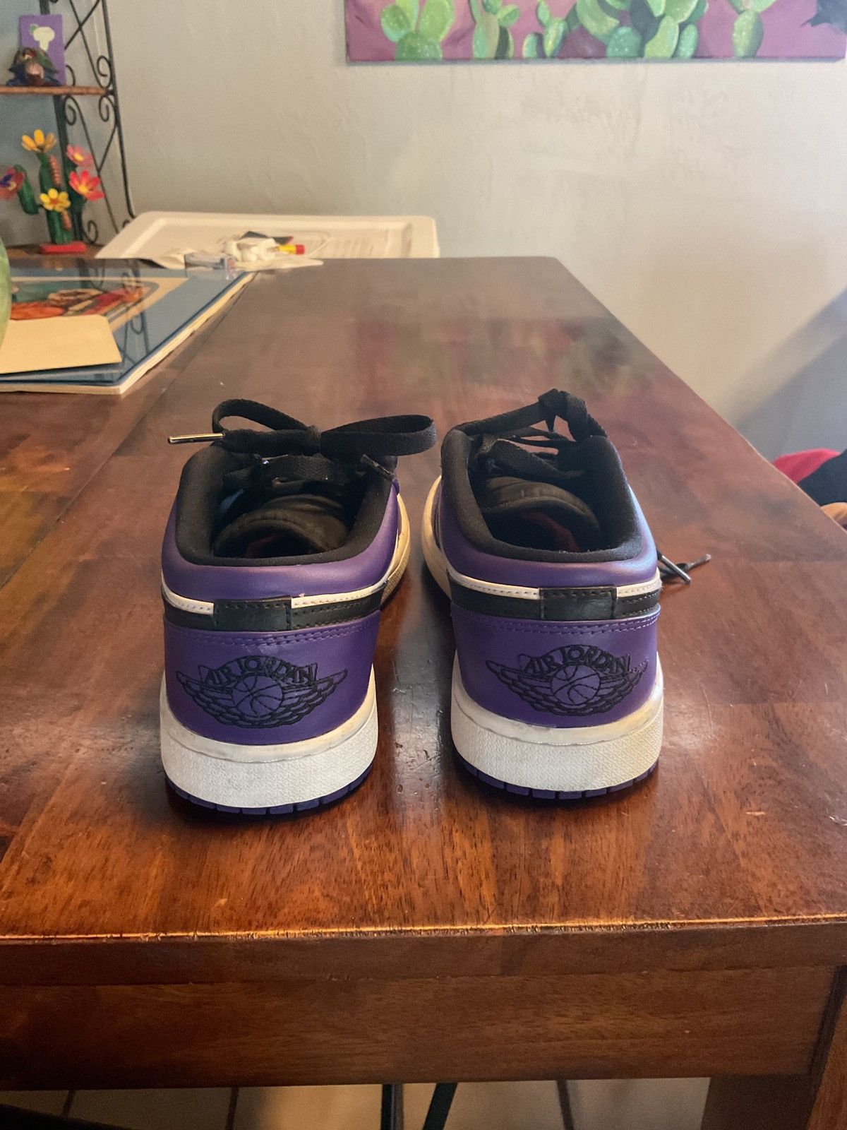 Nike Jordan 1 Low Court Purple Size US 7 / EU 40 - 2 Thumbnail