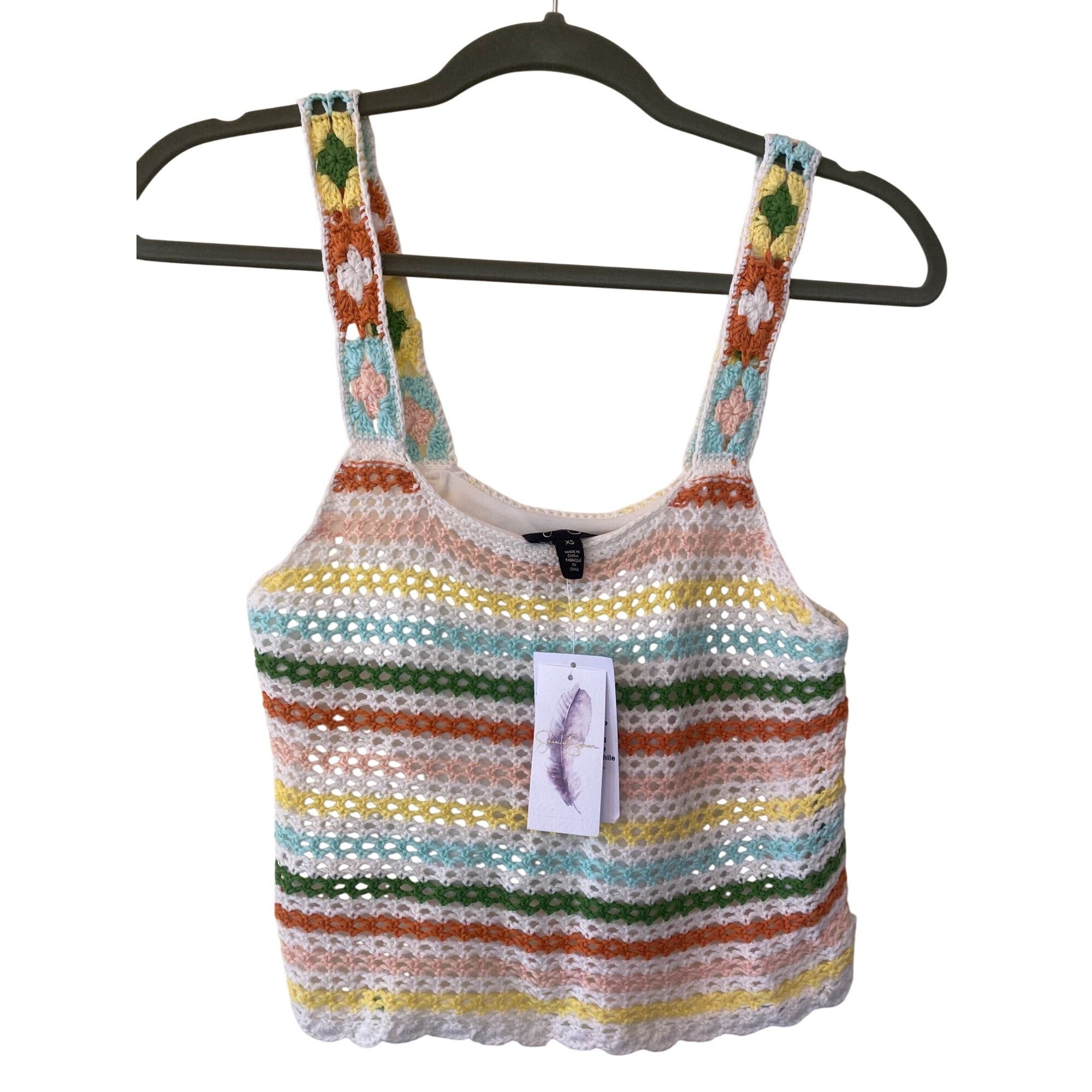 Jessica Simpson NWT Jessica Simpson Kerian Sweater Tank Crochet XS/S MSRP$69 Size XS / US 0-2 / IT 36-38 - 11 Thumbnail