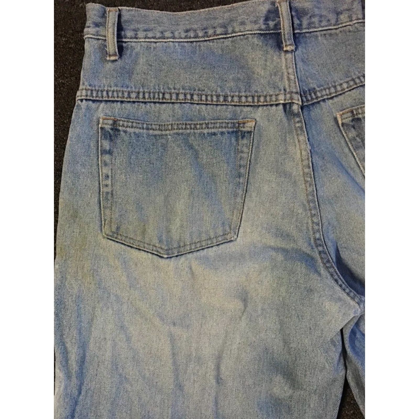 Guess VINTAGE GUESS Jeans 36 Mens Distressed 90s 80s Grunge Hip Hop Punk Baggy Denim Blue USA Regular Inseam 33 Tight Tapered Rise Classic Size US 36 / EU 52 - 5 Thumbnail