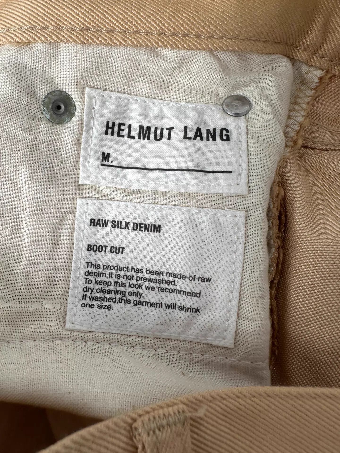 Helmut Lang Helmut Lang Raw Silk Denim Bootcut Jeans 30 NWT Size US 30 / EU 46 - 4 Thumbnail