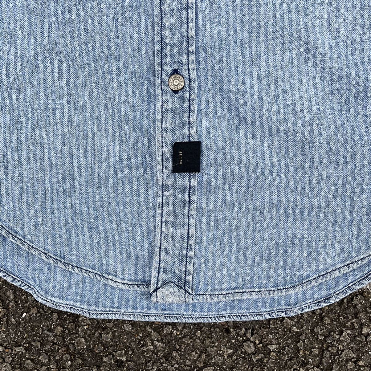 RRL Ralph Lauren RARE‼️ Vintage 90s RRL HBT Denim Workshirt Western Workwear Size US M / EU 48-50 / 2 - 4 Thumbnail
