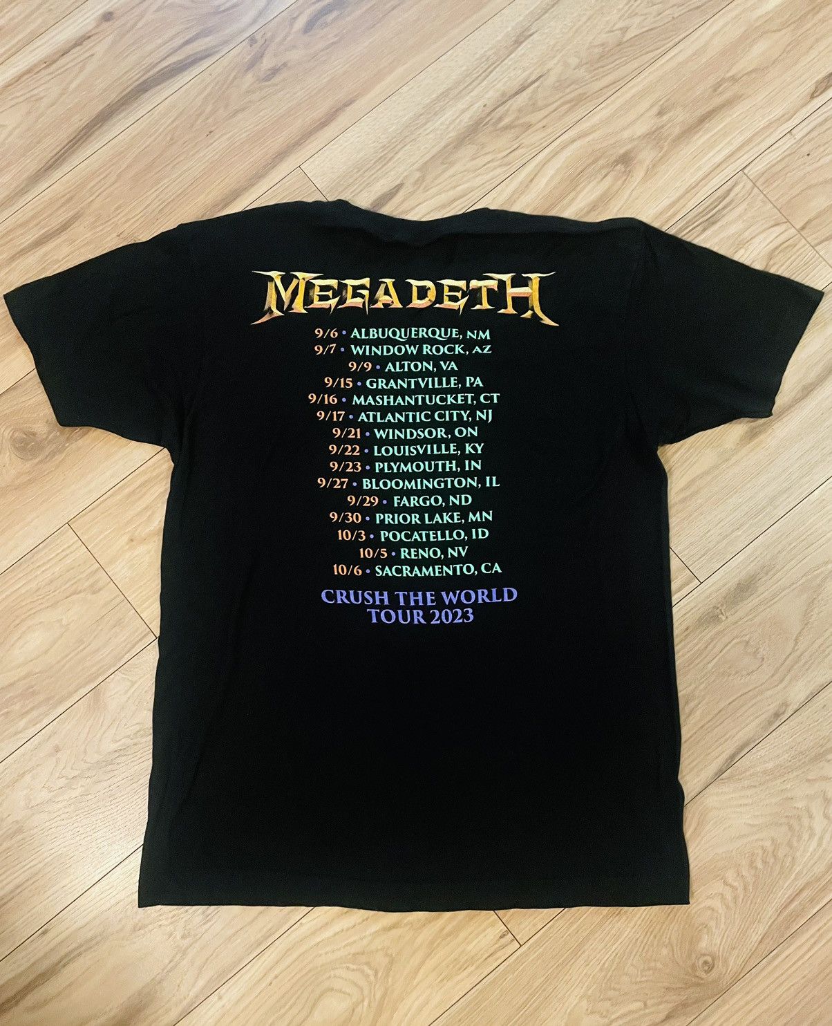 Metallica × Vintage Megadeath world tour tee Size US L / EU 52-54 / 3 - 3 Thumbnail