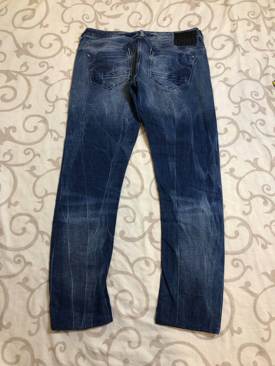 G-Star G-Star RAW Men's Dark Tapered Denim distressed Jeans Size US 31 - 19 Thumbnail