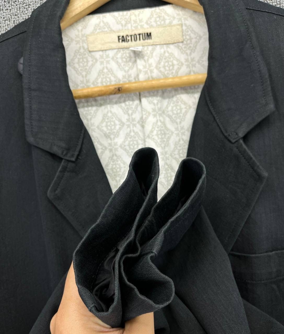 FACTOTUM Vintage Factotum Black Long Jacket Size M / US 6-8 / IT 42-44 - 13 Thumbnail