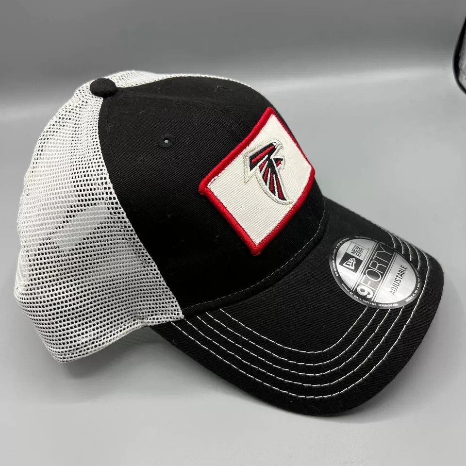 New Era Atlanta Falcons Trucker Hat Men Black NFL Snap Back Cap New Size ONE SIZE - 3 Thumbnail
