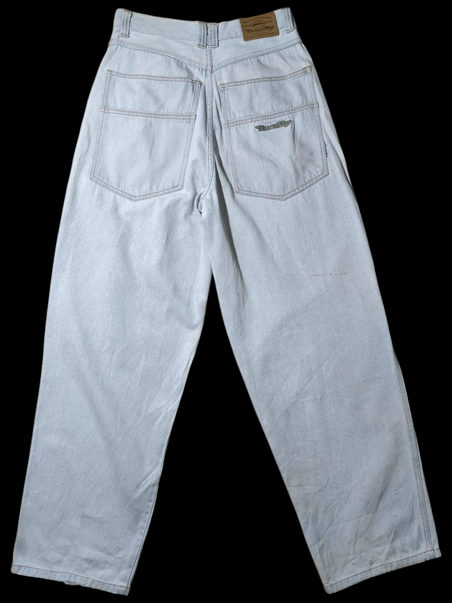 Vintage Vintage Bronze Age Baggy Mud Wash Sun Faded Skate Denim Size US 30 / EU 46 - 1 Thumbnail