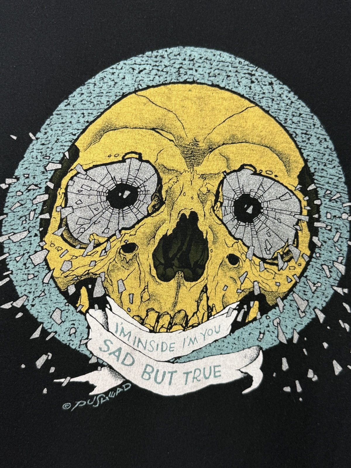 Band Tees 2017 Metallica Sad But True Pushead Skull Graphic Tee Size US M / EU 48-50 / 2 - 8 Thumbnail