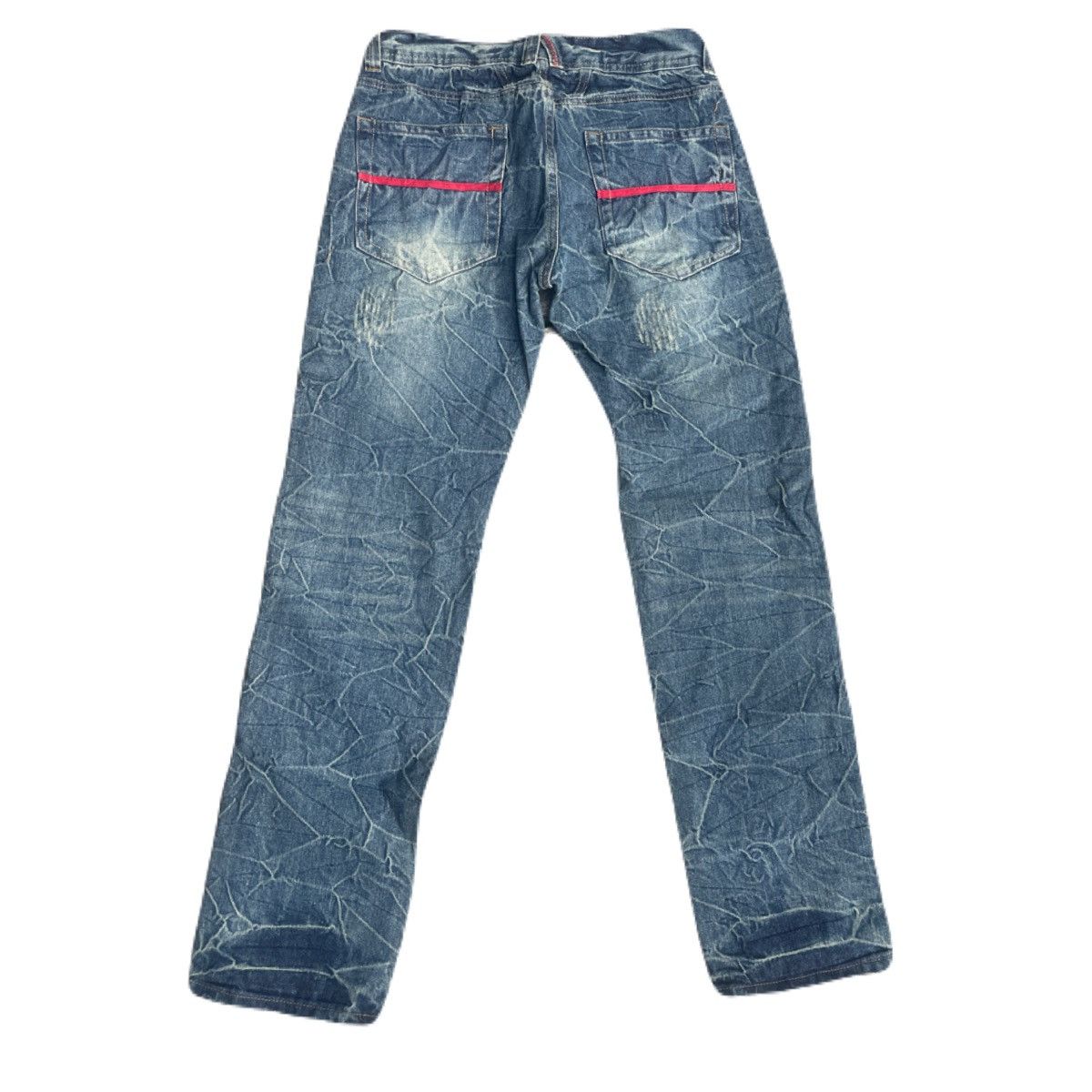 If Six Was Nine 2000s Japanese archive Distressed Mud-Wash Jeans Vkei Y2K Size US 31 - 4 Thumbnail
