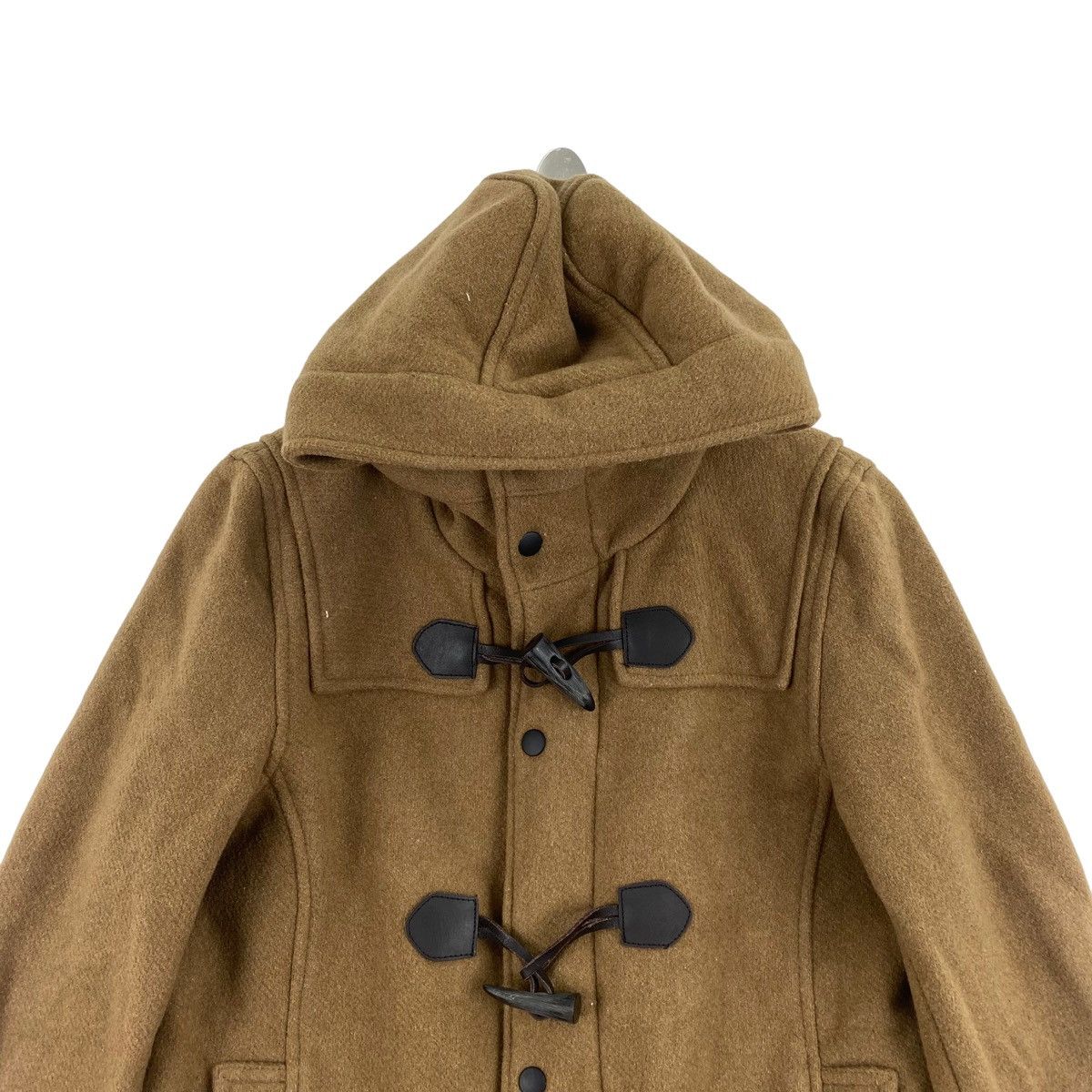 HARE × Japanese Brand HARE Japanese Brand Brown Hooded Wool Duffle Coat Size US M / EU 48-50 / 2 - 2 Thumbnail