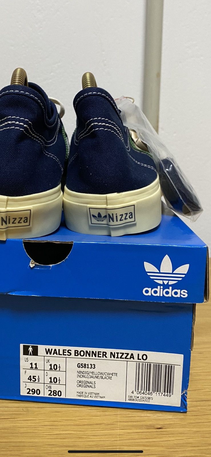 Adidas Adidas Nizza x Wales Bonner Night Indigo Size US 12 / EU 45 - 7 Thumbnail