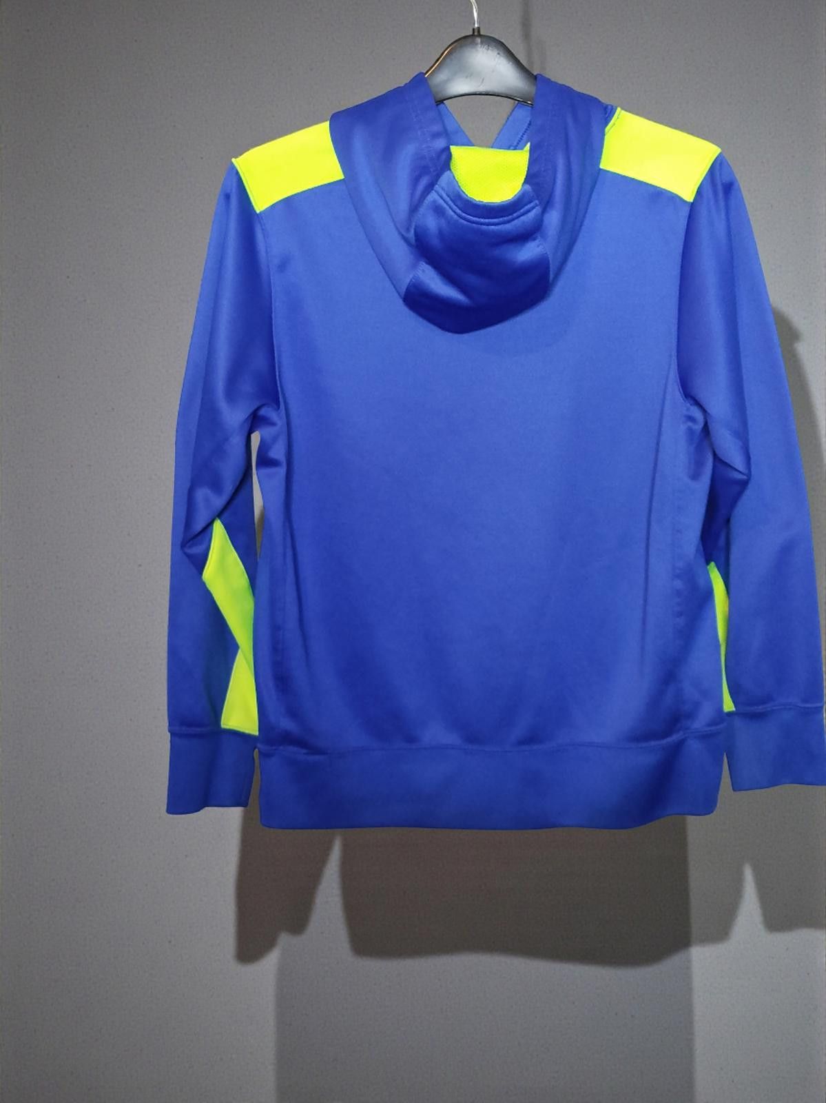 Nike Nike Boys' Large Blue and Neon Green Hoodie Size US L / EU 52-54 / 3 - 5 Thumbnail