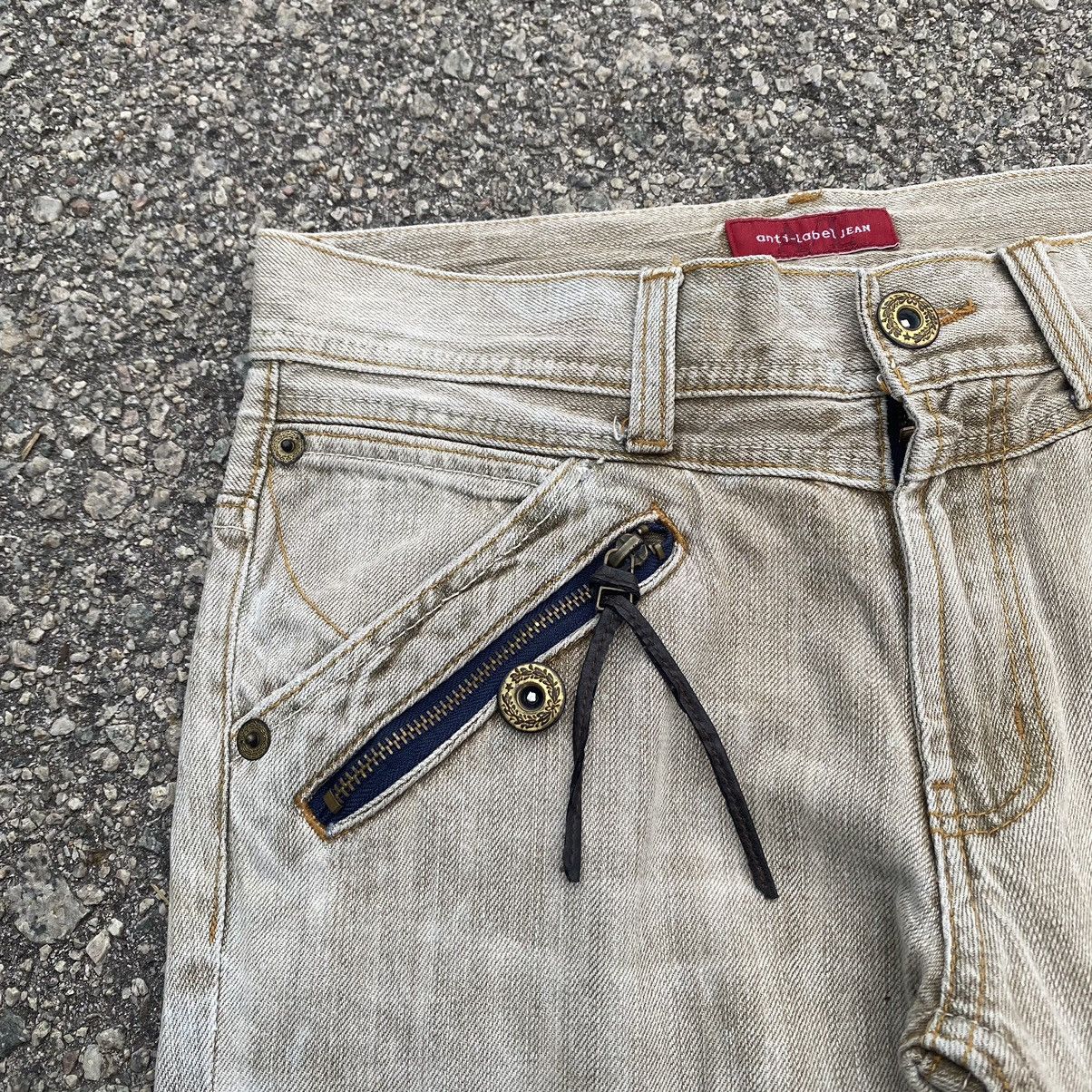 If Six Was Nine ANTI LABEL JEAN Vintage Lowrise Flare Size US 30 / EU 46 - 5 Thumbnail