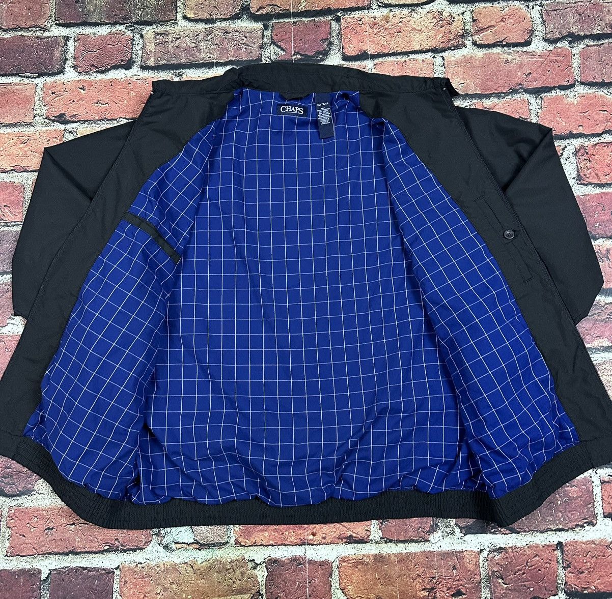 Chaps Vintage Ralph Lauren Chaps Full Zip Black Bomber Jacket Size US XL / EU 56 / 4 - 5 Thumbnail