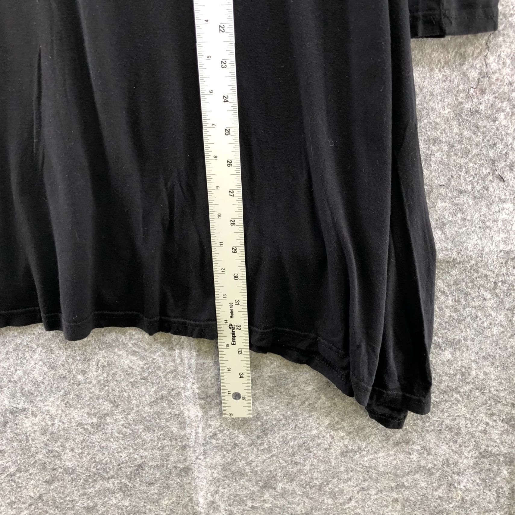 CHOCOOLATE Korean Fashion Black Jersey Knit Asymmetric Tunic Long Sleeve Top Womens S Size S / US 4 / IT 40 - 8 Thumbnail