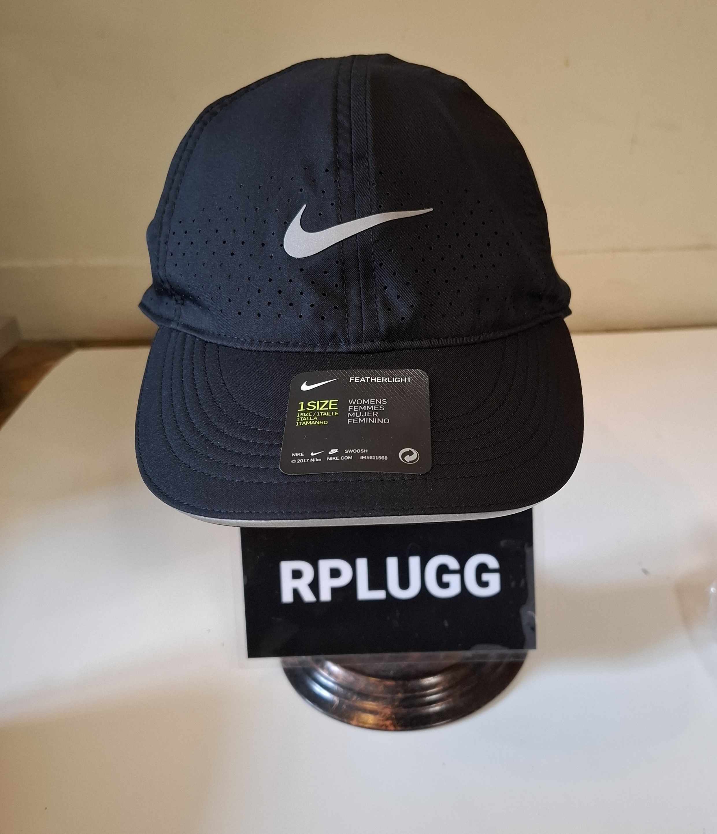 Nike Nike Featherlight Running Cap Black Size ONE SIZE - 2 Thumbnail