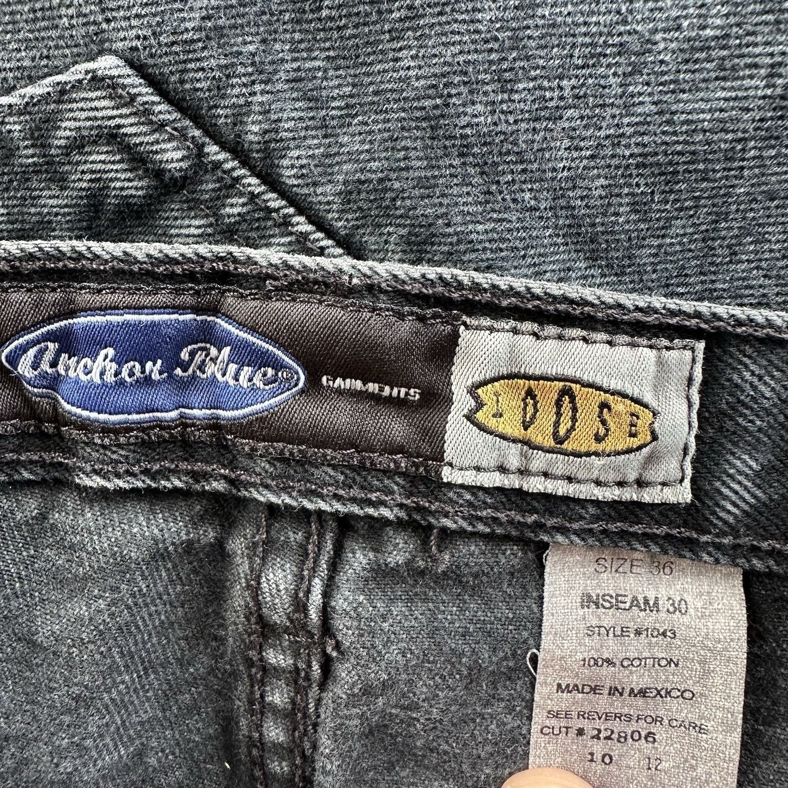 Anchor Blue × Vintage Vintage Anchor Blue Faded Black Loose Denim Jeans 36x30 Size US 36 / EU 52 - 7 Thumbnail