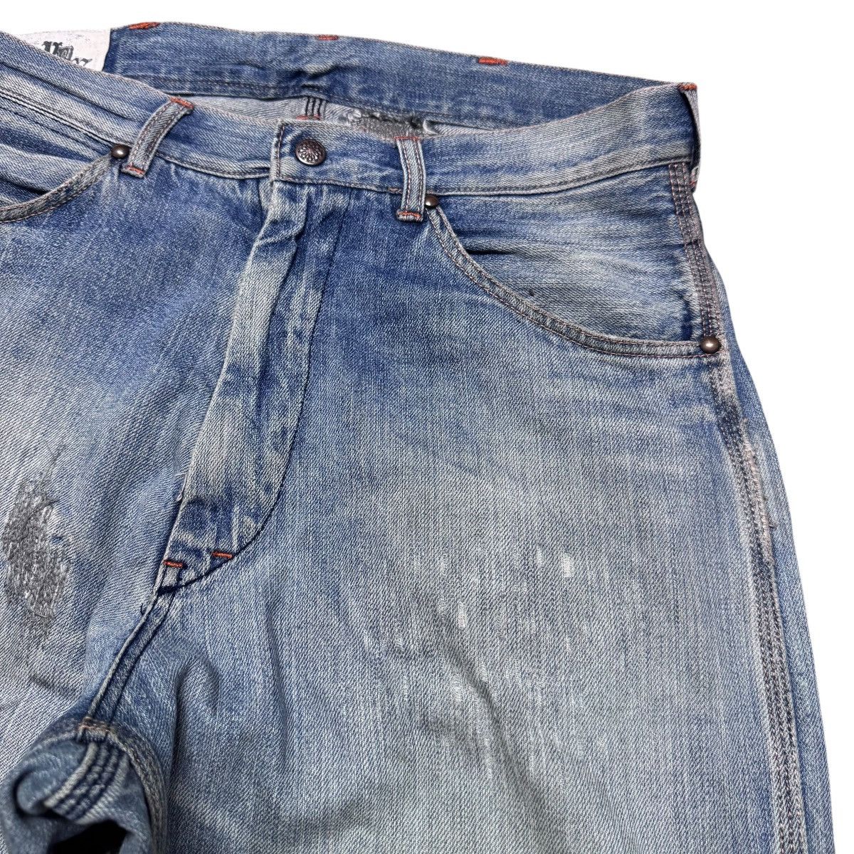 Japanese Brand CONEY Denim Carpenter Patchwork Work Pants Size US 32 / EU 48 - 5 Thumbnail