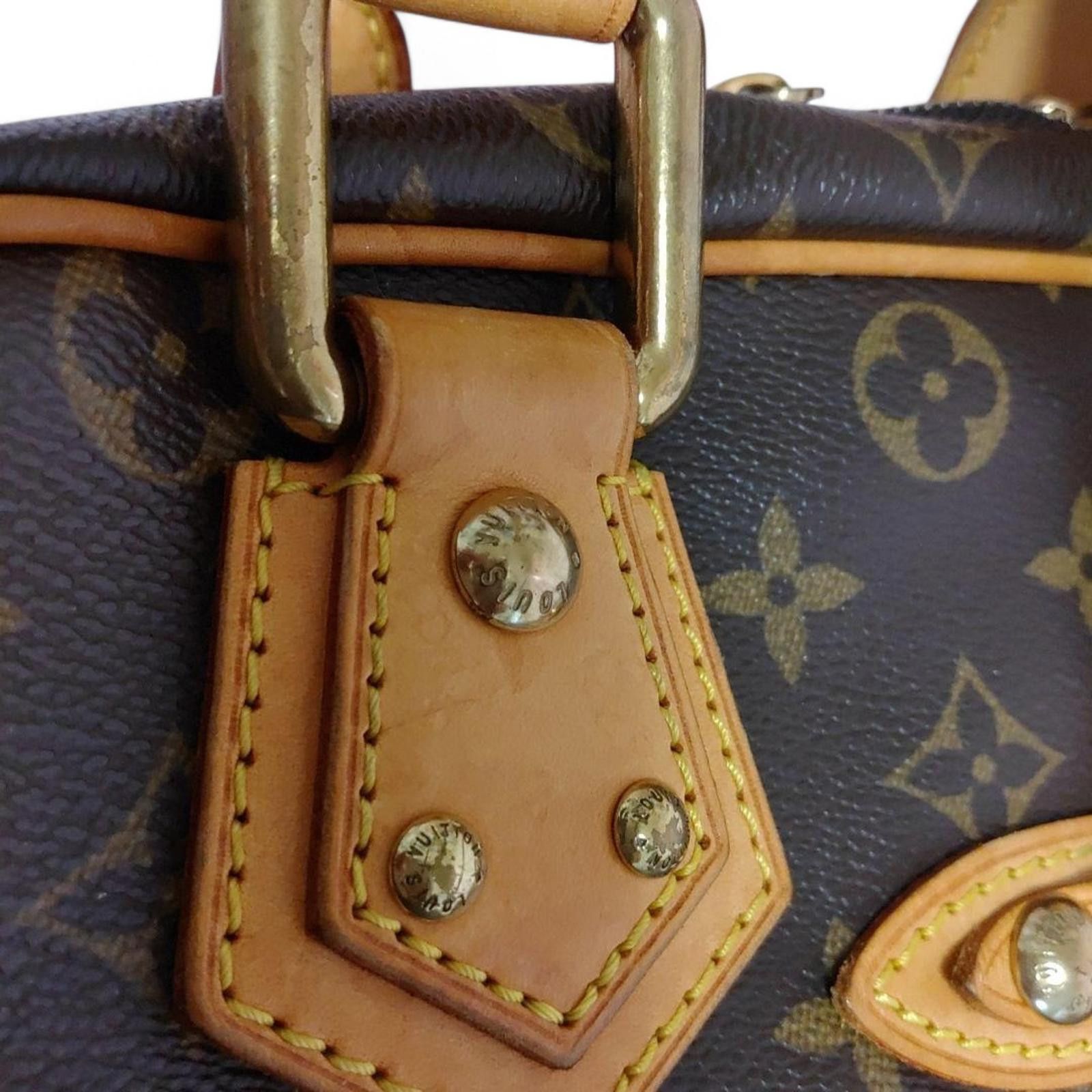 Louis Vuitton Louis Vuitton - Manhattan Monogram Canvas Handbag Leather Size ONE SIZE - 6 Thumbnail