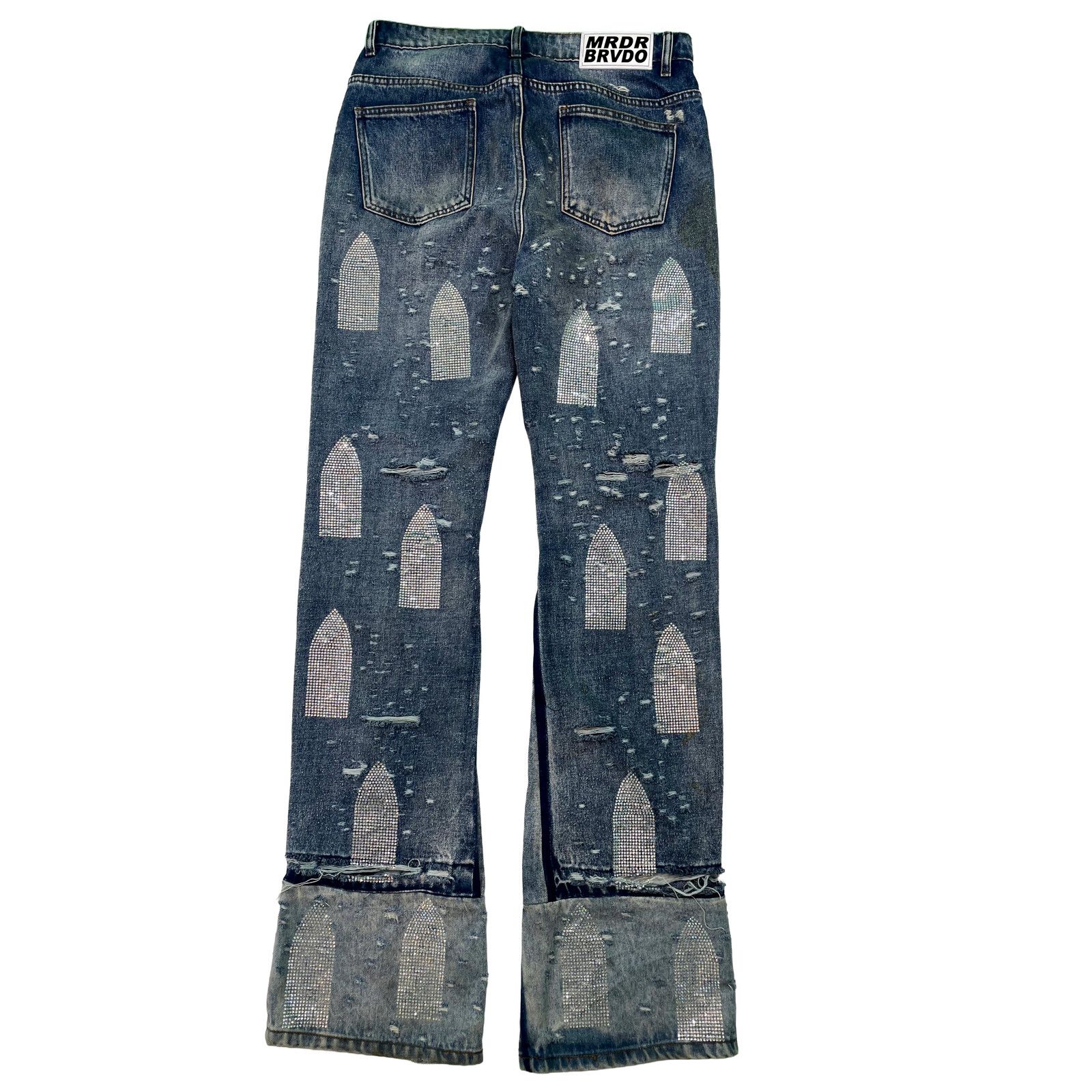 Who Decides War WDW Cowboy Denim Dark Wash Jeans Size US 30 / EU 46 - 2 Thumbnail