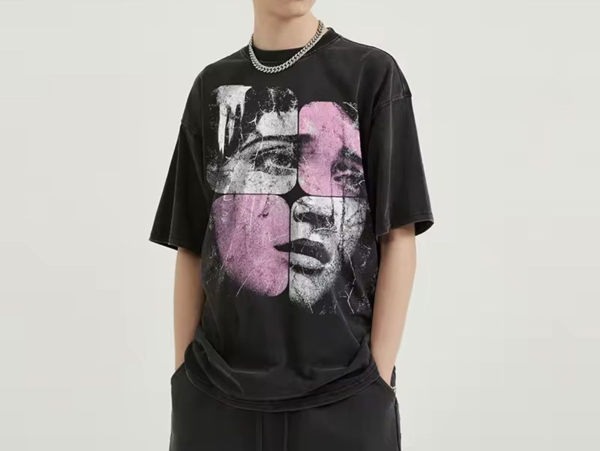 Other Washed Streetwear Puzzle Cotton Retro T Shirt Size US XL / EU 56 / 4 - 3 Thumbnail