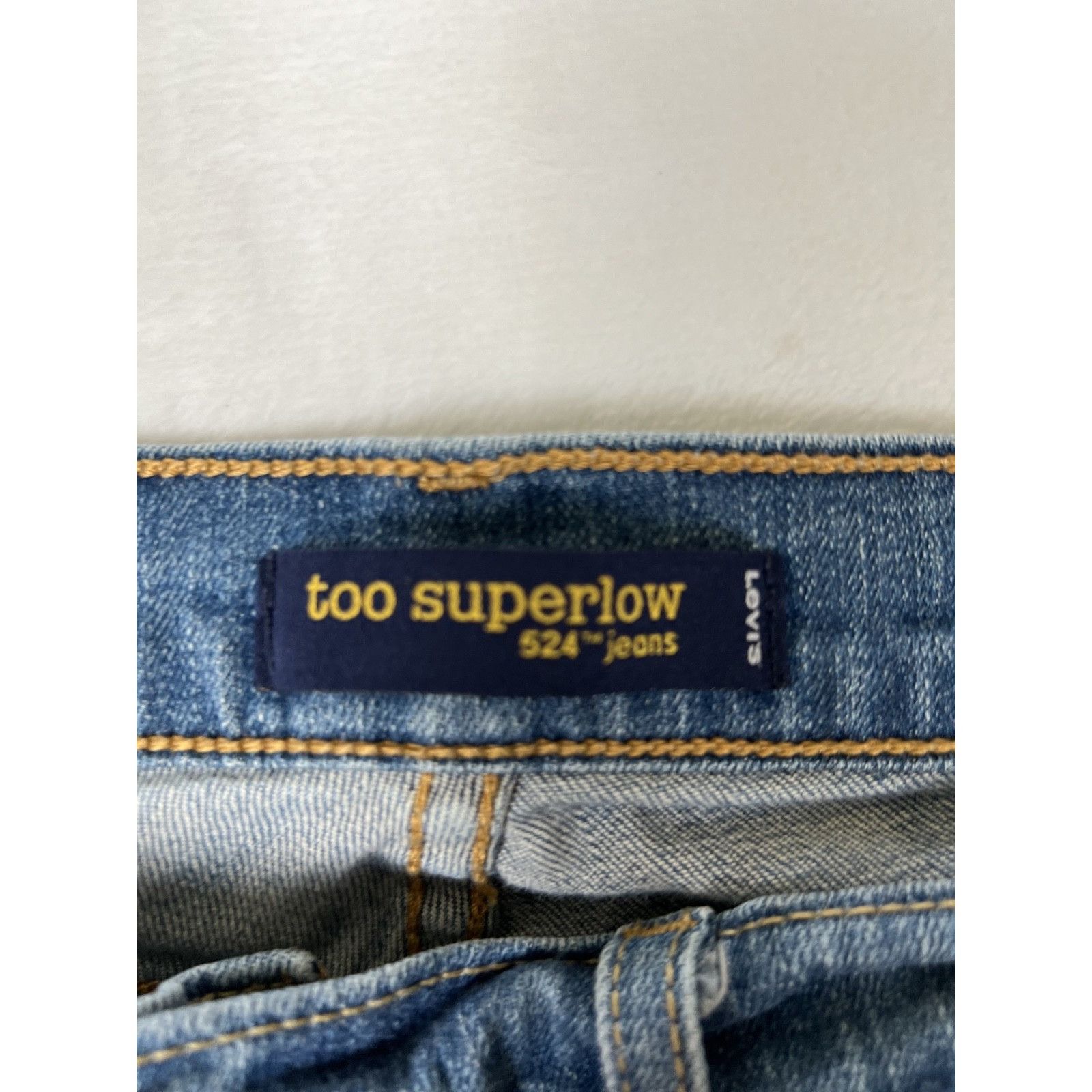 Levi's Levi's 524 Too Superlow Jeans Women's 9 M 30x29 Low Rise Str Size 29" - 2 Thumbnail