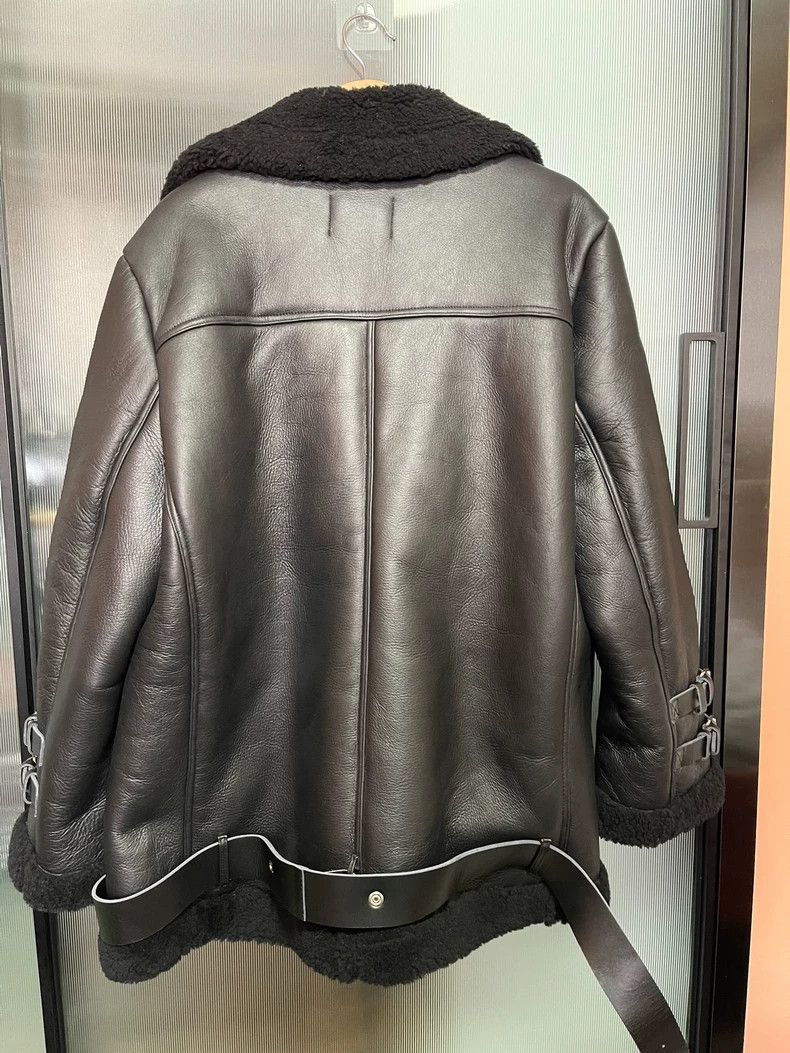 Acne Studios Acne Studios Black imported fur one-piece motorcycle jacke Size US XXS / EU 40 - 9 Thumbnail