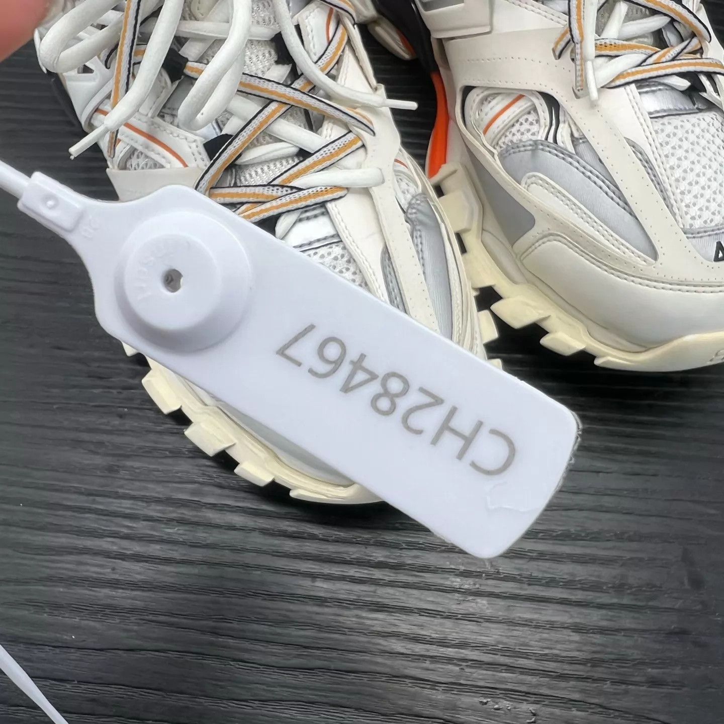 Balenciaga Balenciaga Track White Orange 46 Light Wear Boxed Size US 13 / EU 46 - 9 Thumbnail