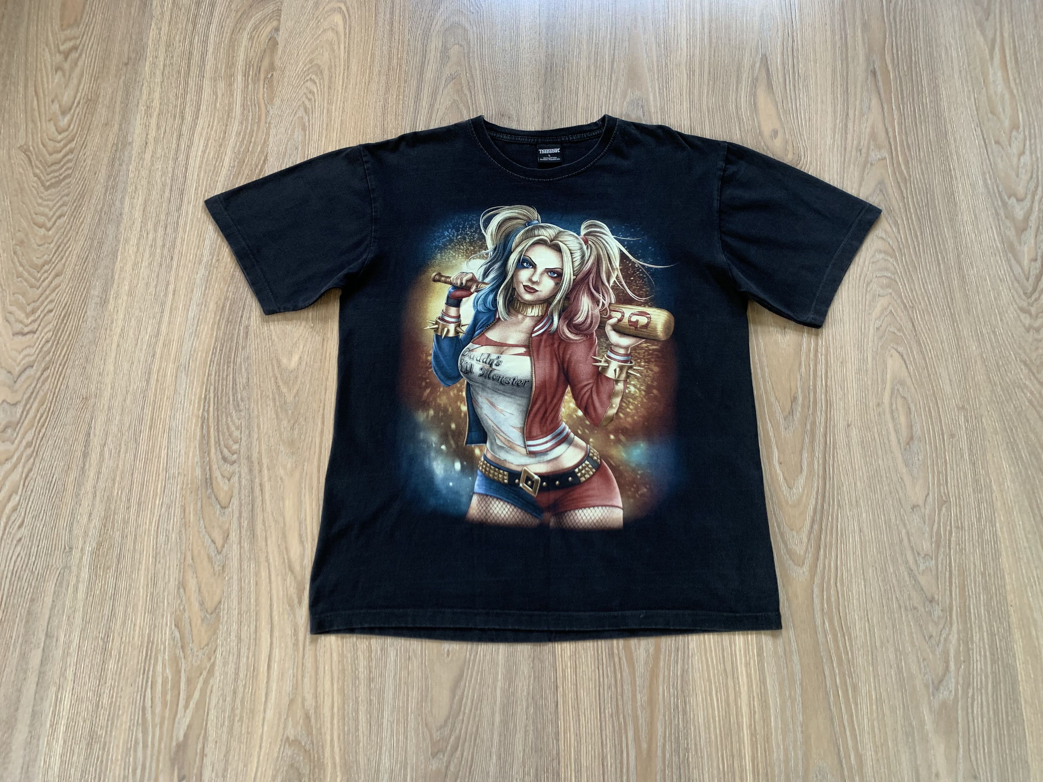 DC Comics Rare Vintage Harley Quinn Big Print T Shirt Size US L / EU 52-54 / 3 - 10 Thumbnail