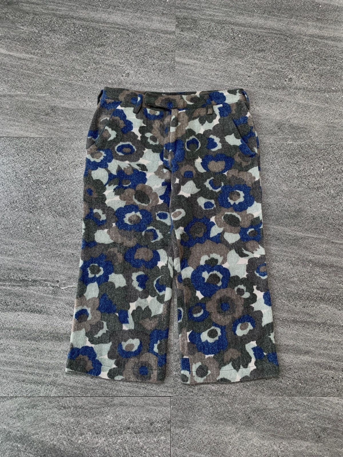 Yohji Yamamoto FREE TAX! Flowery Camo Cropped Pants - 29” Size US 29 - 1 Thumbnail