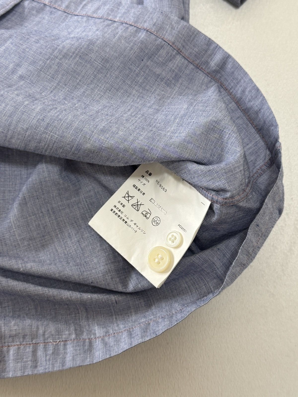 Comme des Garcons S/S 2002 COMME des GARCONS HOMME Split Logo Shirt Size US M / EU 48-50 / 2 - 5 Thumbnail