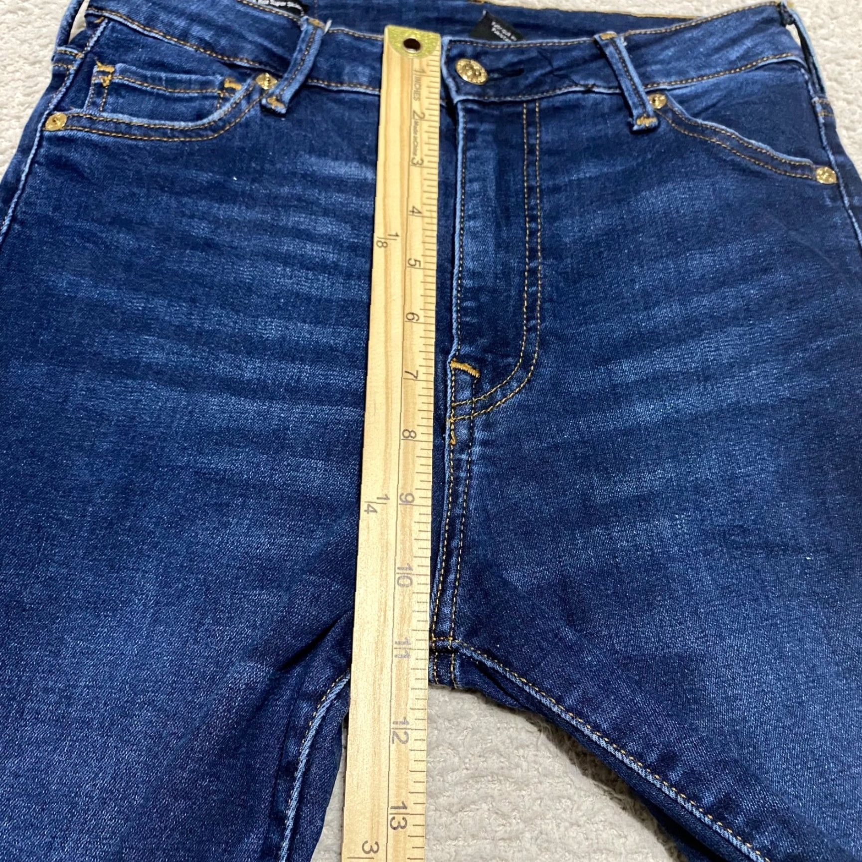 True Religion True Religion Jeans Womens 27 Blue Denim High Rise Skinny Crop 5-Pocket Slim Regular Size 27 Womens Color Blue 90s Theme Designer Brand True Religion Size 27" / US 4 / IT 40 - 4 Thumbnail