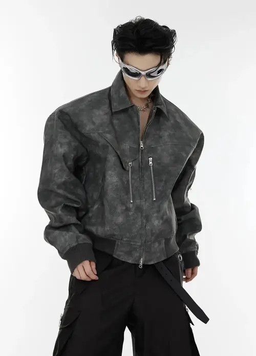 Japanese Brand Norika x Reika Streetwear Motorcycle Zipper Loose Jacket Size US M / EU 48-50 / 2 - 7 Thumbnail