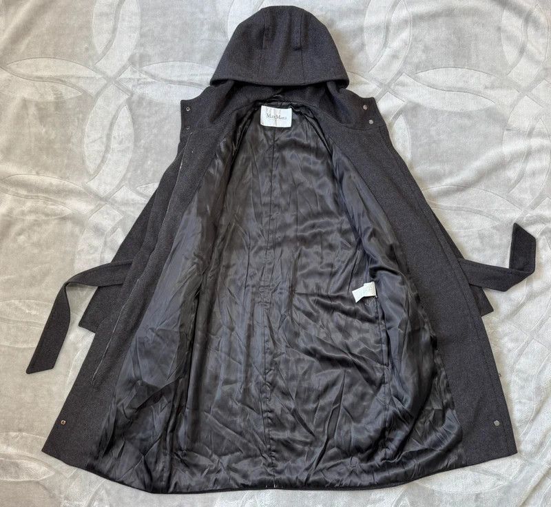 Max Mara Max Mara Italy Cashmere Camelhair Insulated Hodded ZipBelt L Size L / US 10 / IT 46 - 3 Thumbnail