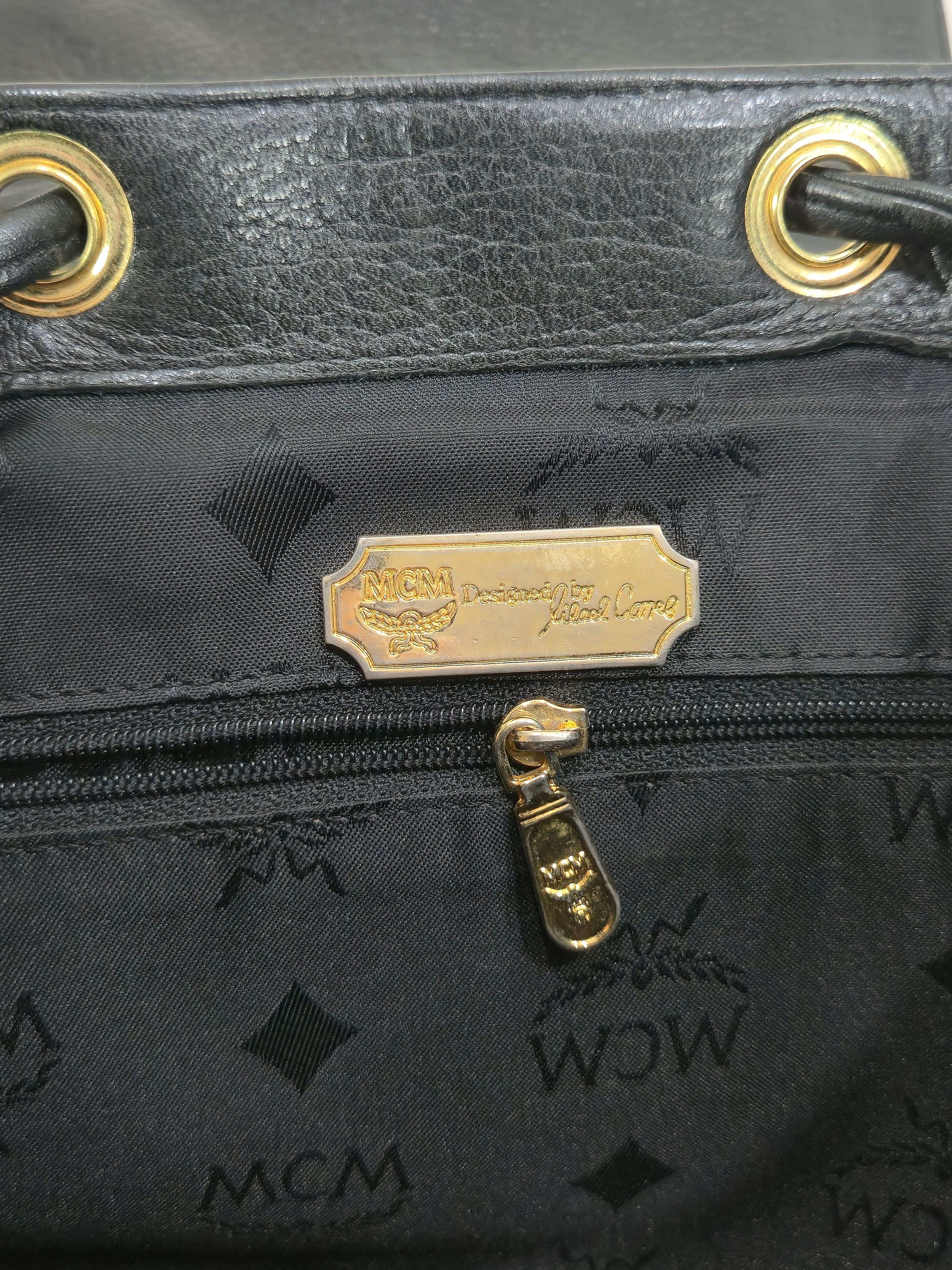 MCM Vintage MCM Gold Hardware Backpack / Bag Size ONE SIZE - 10 Thumbnail