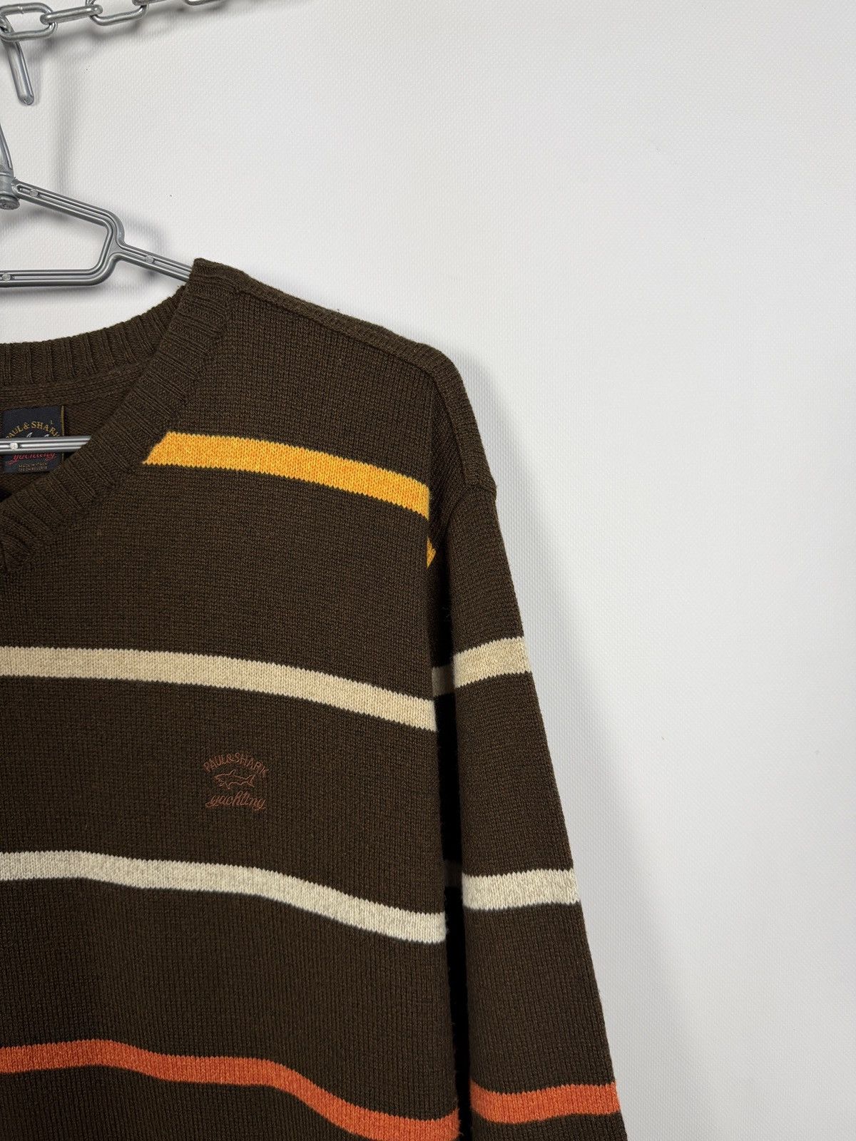 Paul & Shark Paul Shark Wool Sweater Striped Pullover Vintage Italy Sz L Size US L / EU 52-54 / 3 - 2 Thumbnail