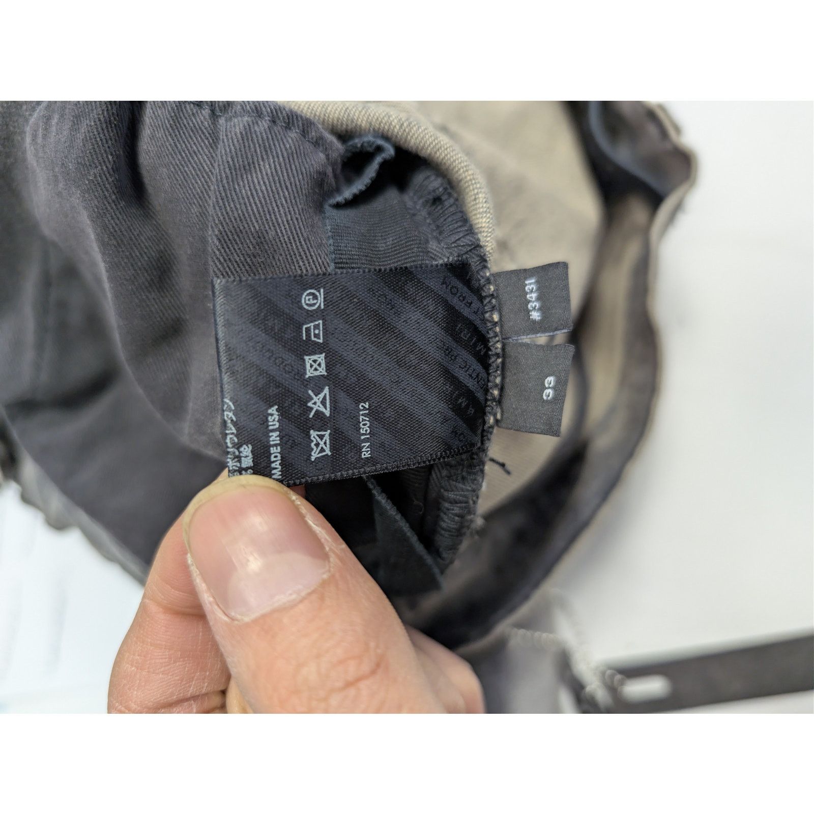 Amiri o1rshd1 Q:3 / Military Stencil Jean Denim Jeans in Grey 33 Size US 33 - 18 Thumbnail