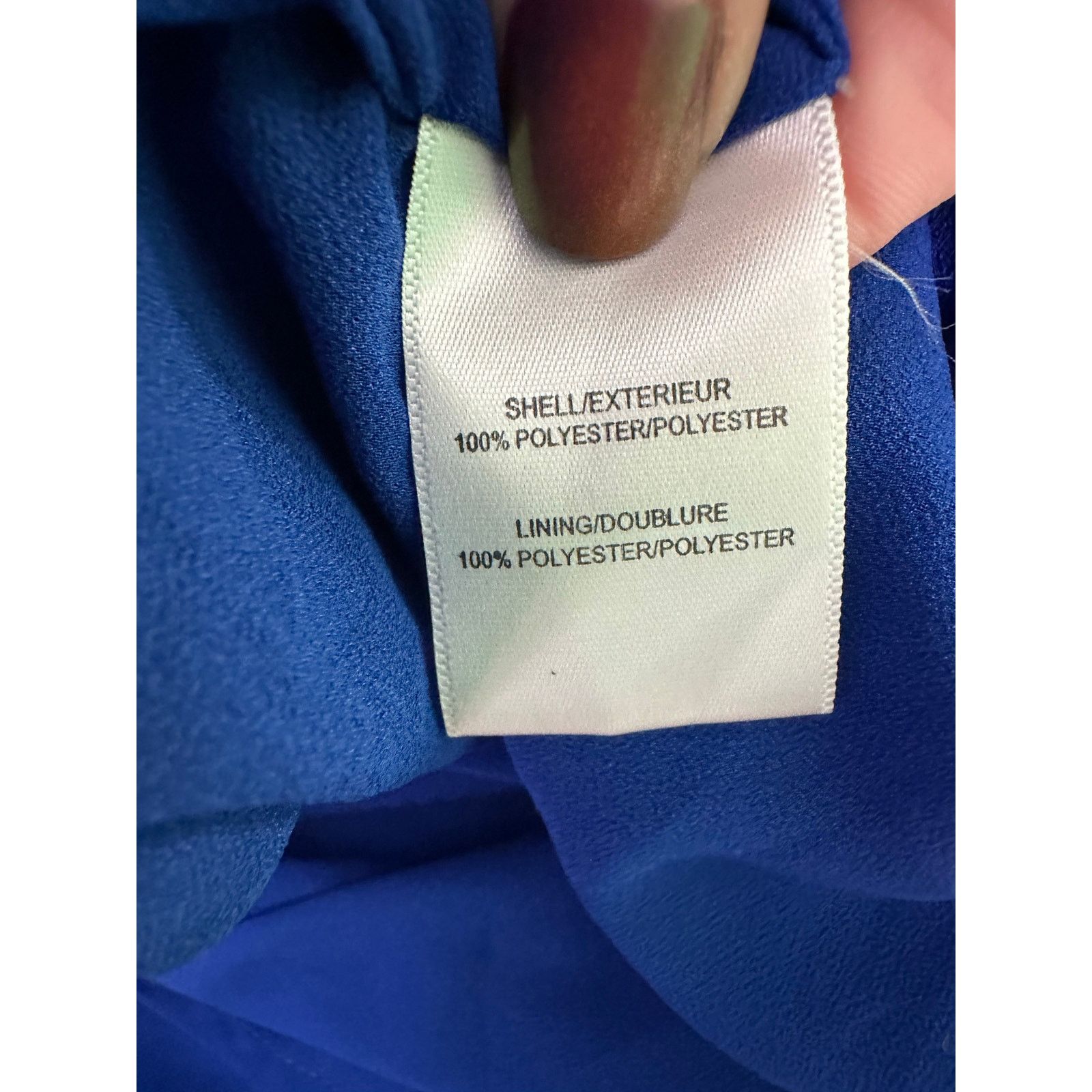 Badgley Mischka Badgley Mischka Blue X-Back Formal Chiffon Maxi Dress size 2 Size XS / US 0-2 / IT 36-38 - 4 Thumbnail