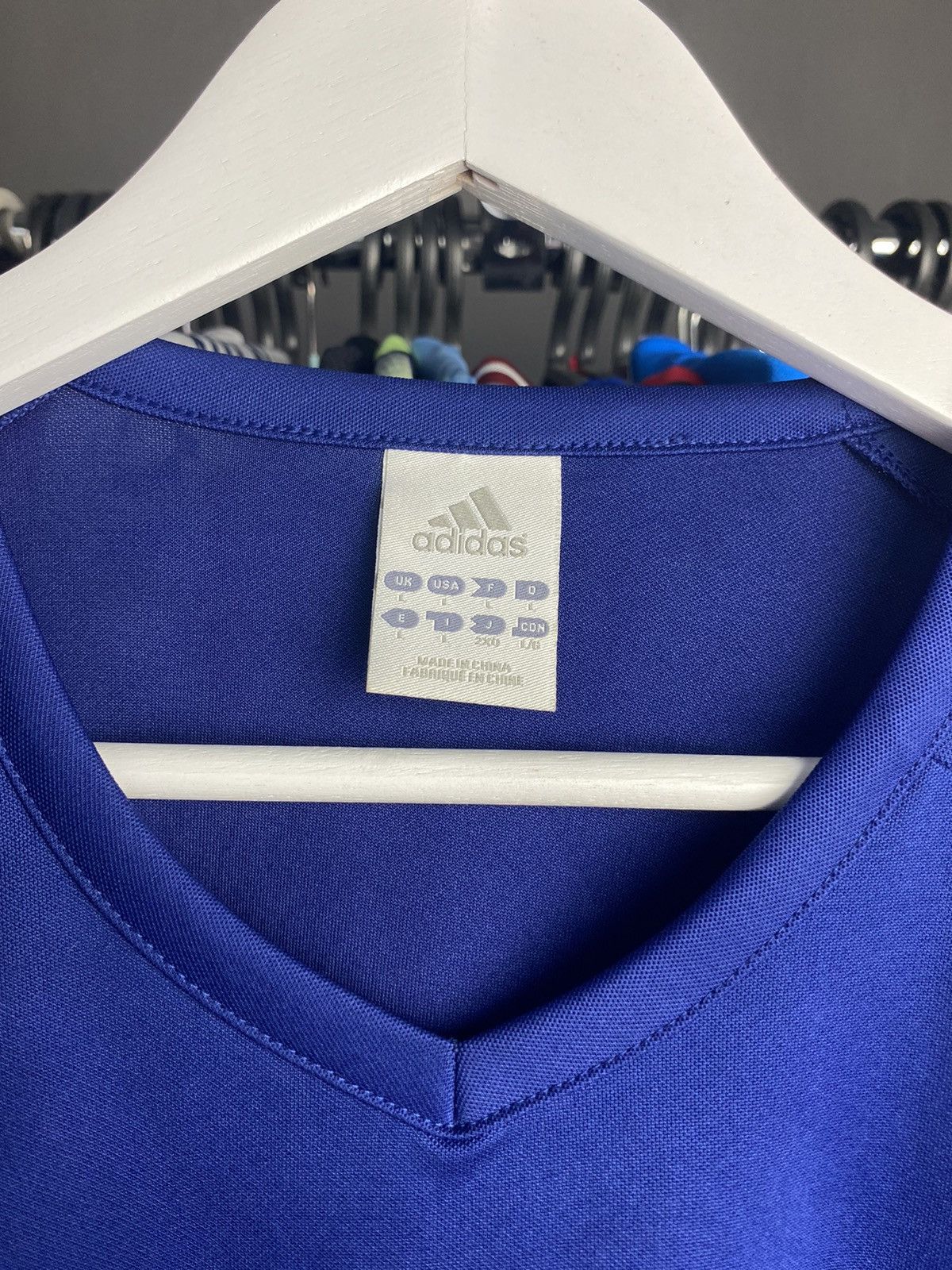 Adidas 2009/10 ADIDAS FRANCE HOME SOCCER FOOTBALL JERSEY SHIRT Size US L / EU 52-54 / 3 - 5 Thumbnail