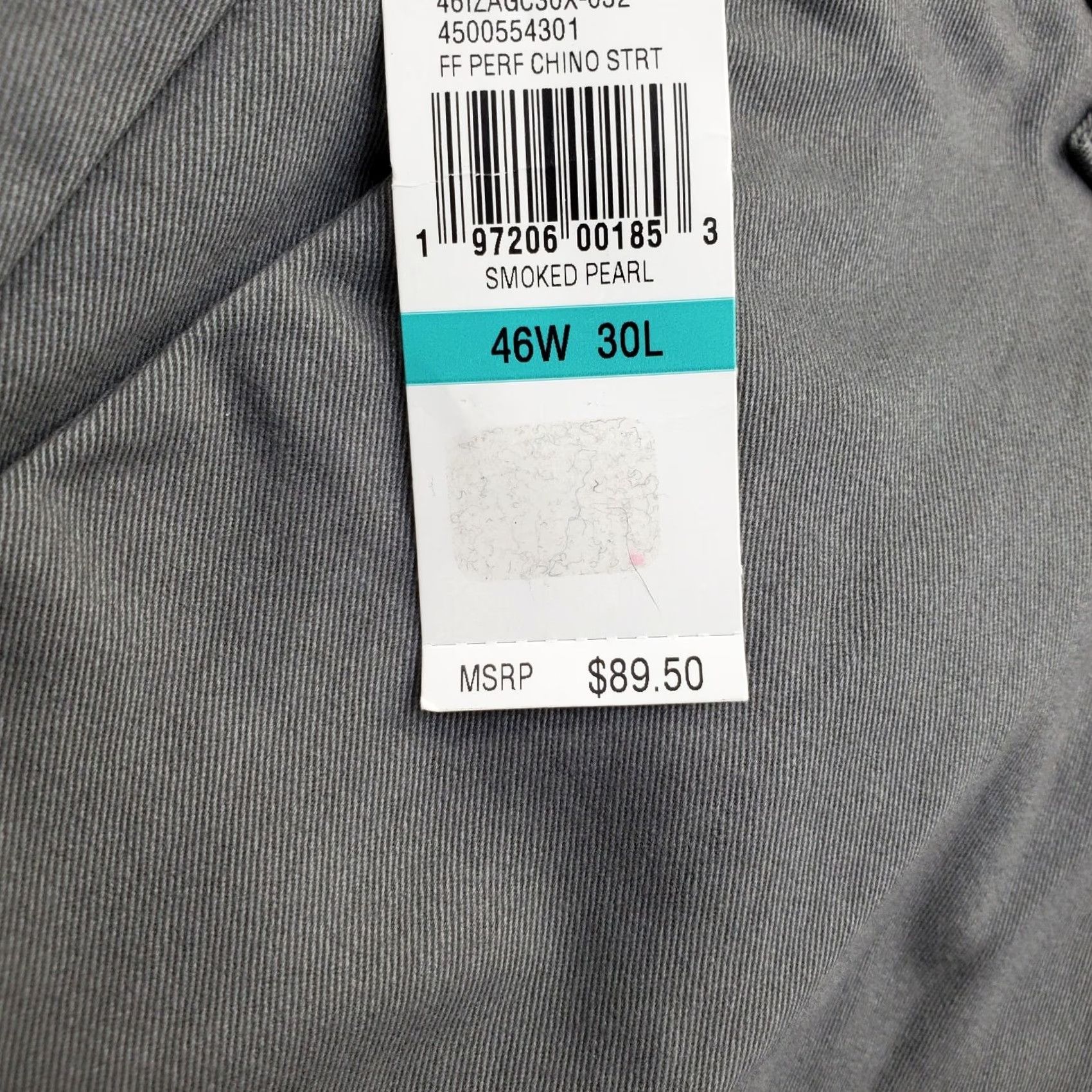 Izod IZOD Pants Mens 46x30 Gray Performance Stretch Non-Iron Flat Front Straight Leg Pants Mens Size 46 Gray Straight Leg 46x30 IZOD Size US 30 / EU 46 - 7 Thumbnail