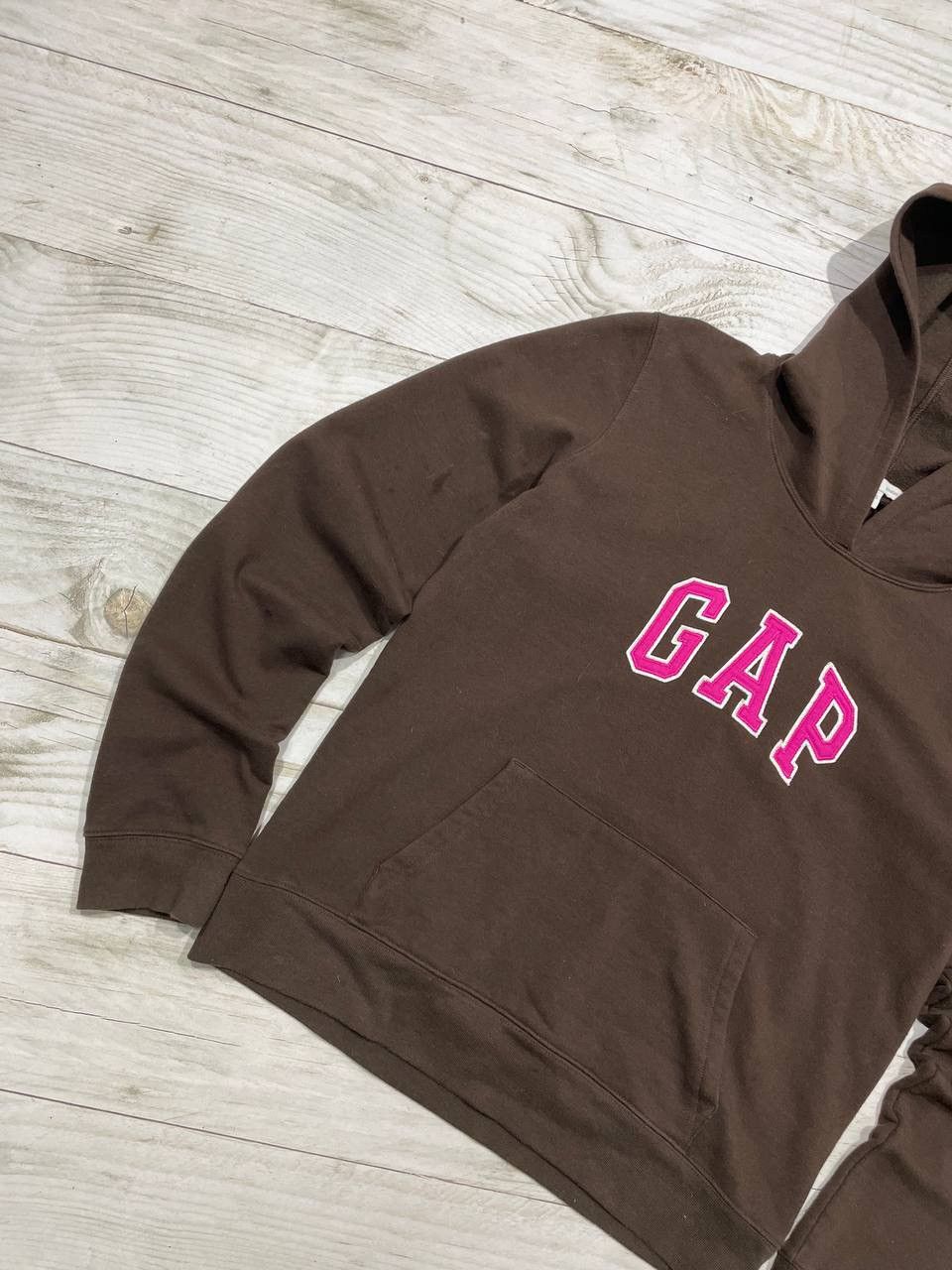 Gap Vintage GAP Hoodie Brown Big Logo Pink Women Size M Size M / US 6-8 / IT 42-44 - 4 Thumbnail