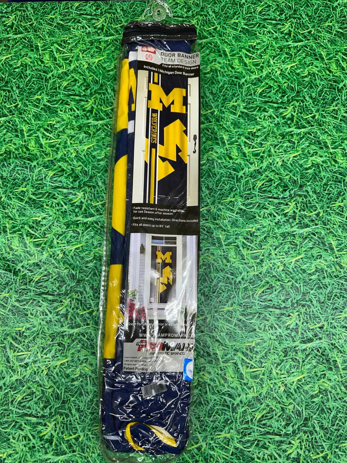 NCAA Michigan Wolverines Door Banner NCAA Size ONE SIZE - 1 Thumbnail