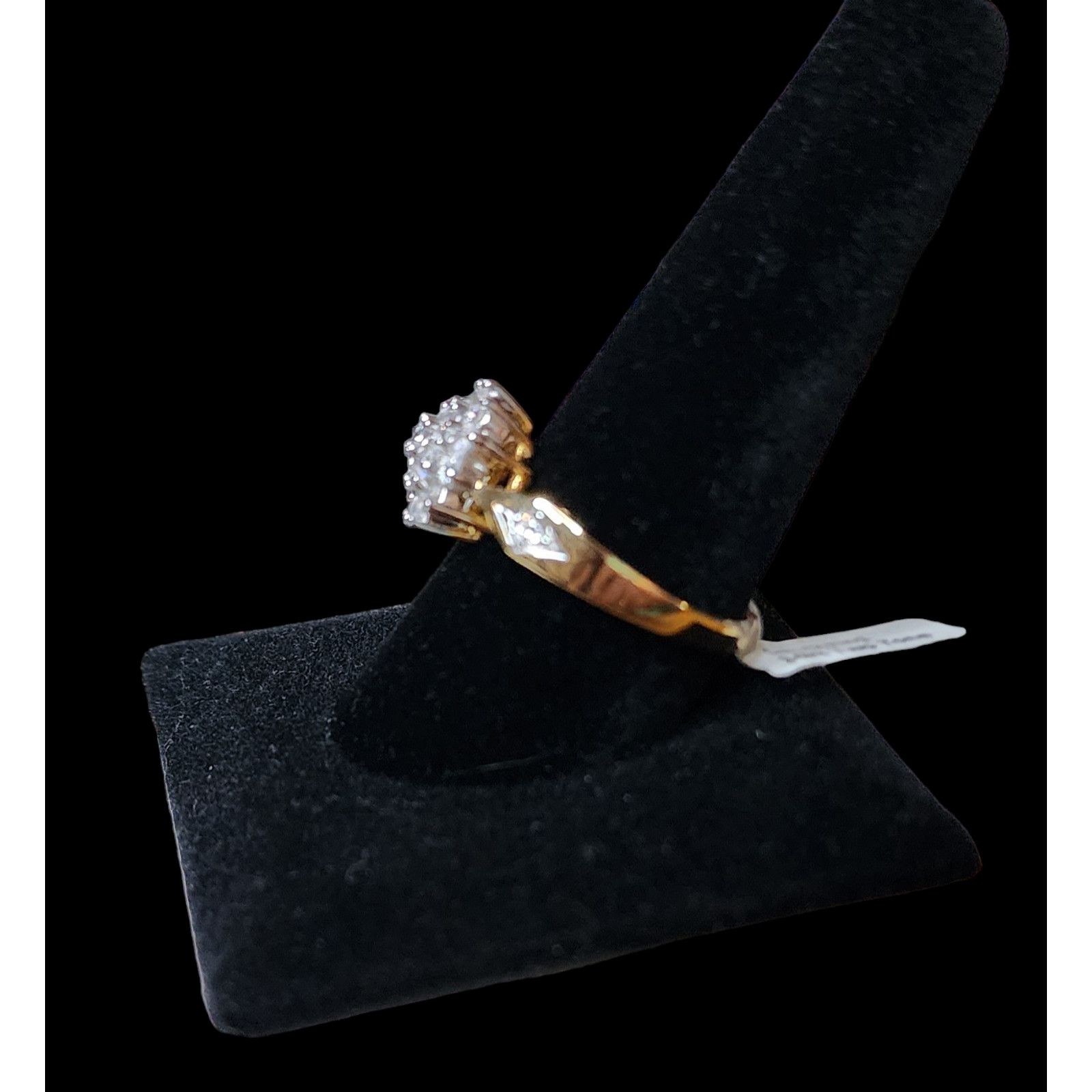 REGAL Two tone Cubic zirconia 14kt Gold plated ring size 10.75 Size ONE SIZE - 4 Thumbnail