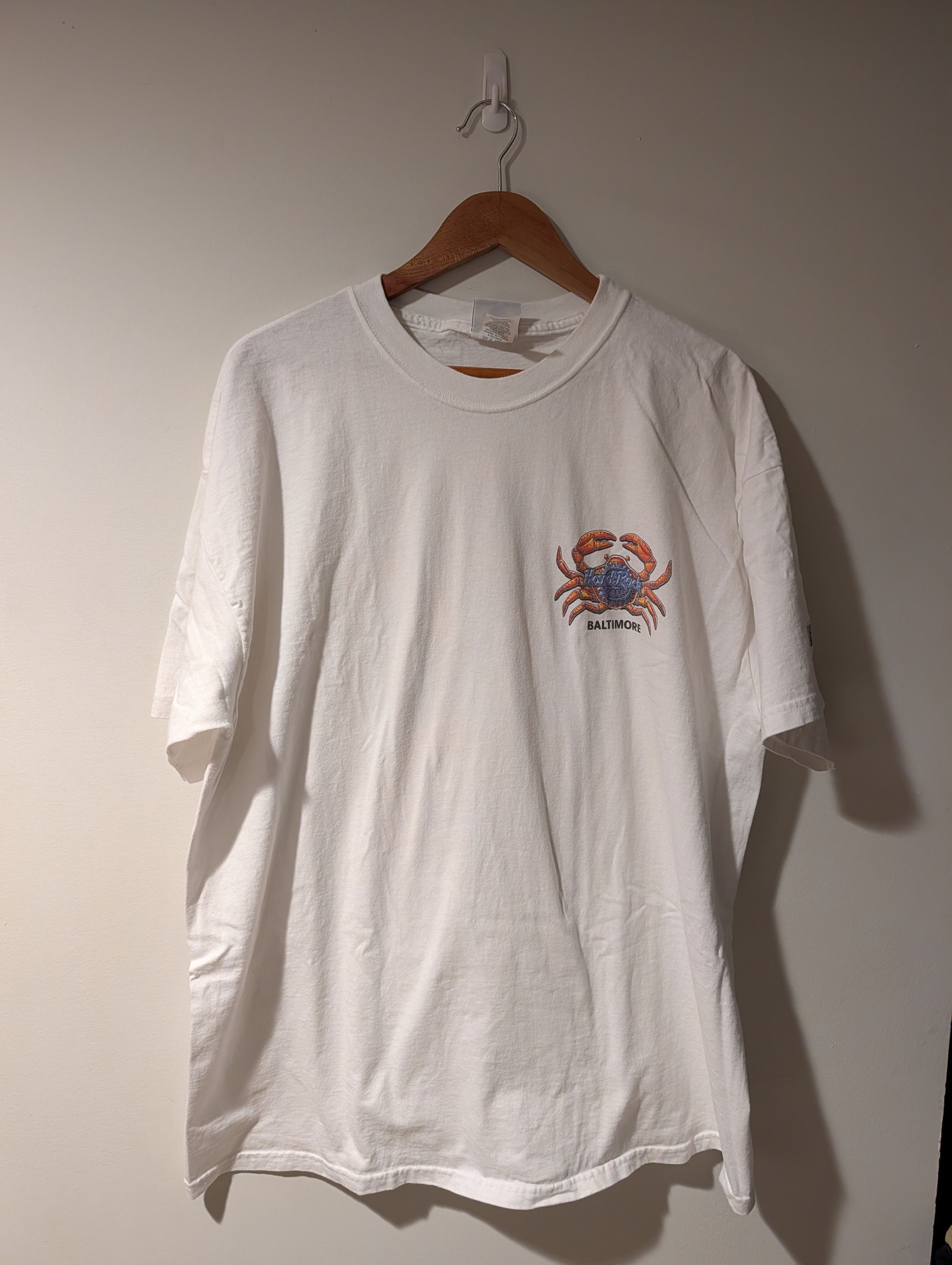 Hard Rock Cafe Vintage 90s Hard Rock Cafe Baltimore Crabs Animal T-Shirt Size US XL / EU 56 / 4 - 3 Thumbnail
