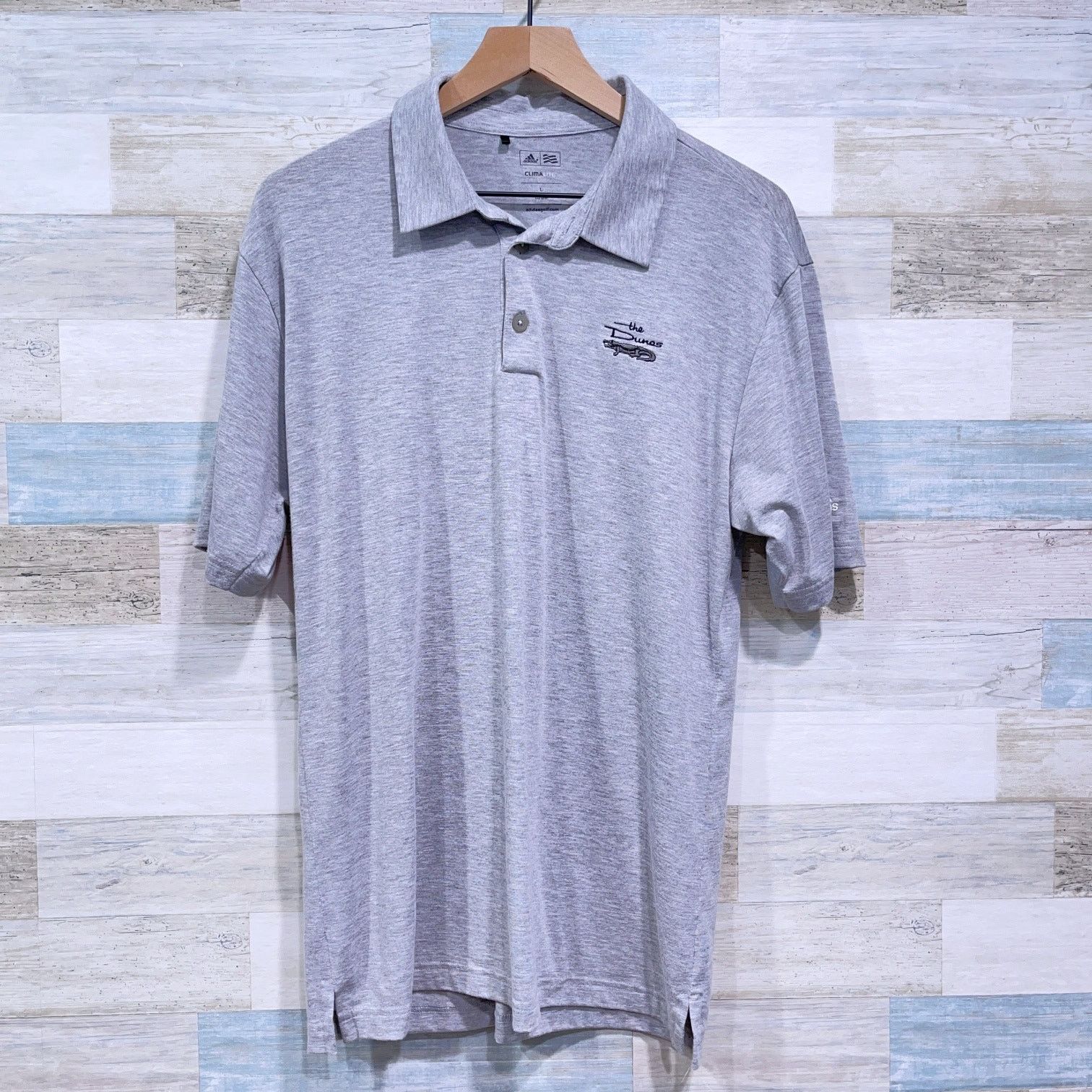 RLX Ralph Lauren The Dunes Golf Myrtle Beach Polo Shirt Gray Adidas Mens L Size US L / EU 52-54 / 3 - 1 Thumbnail