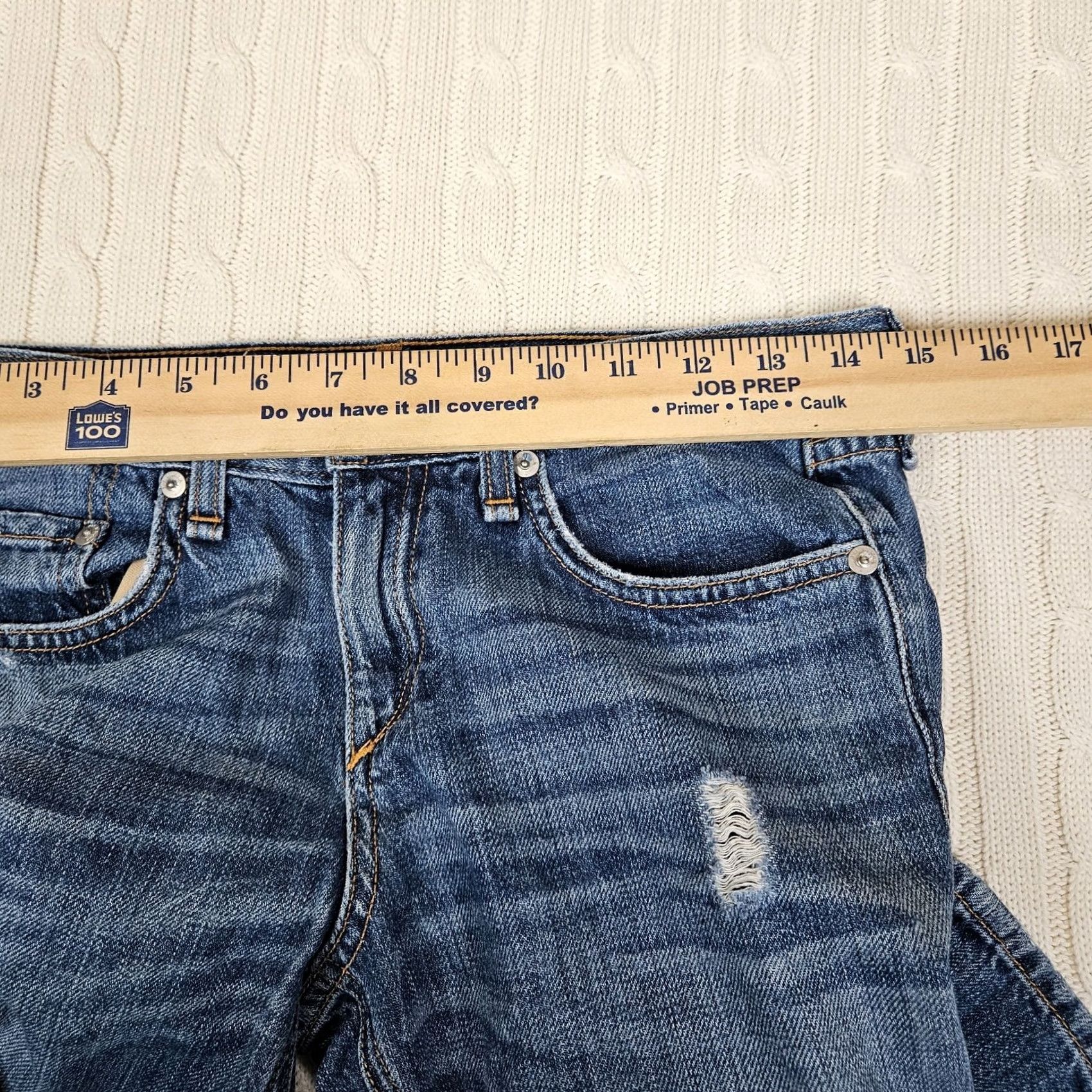 Rag & Bone rag & bone Buckley Cotton Women's Boyfriend Jeans distressed Low Rise Size 24 Blue Denim Casual Medium wash 90s Vogue? Size 42" / US 20 - 7 Thumbnail