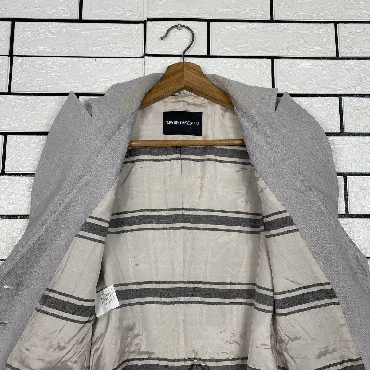 Emporio Armani 📌Vintage Chore Coats Jacket Emporio Armani Blanket Striped Size US M / EU 48-50 / 2 - 15 Thumbnail
