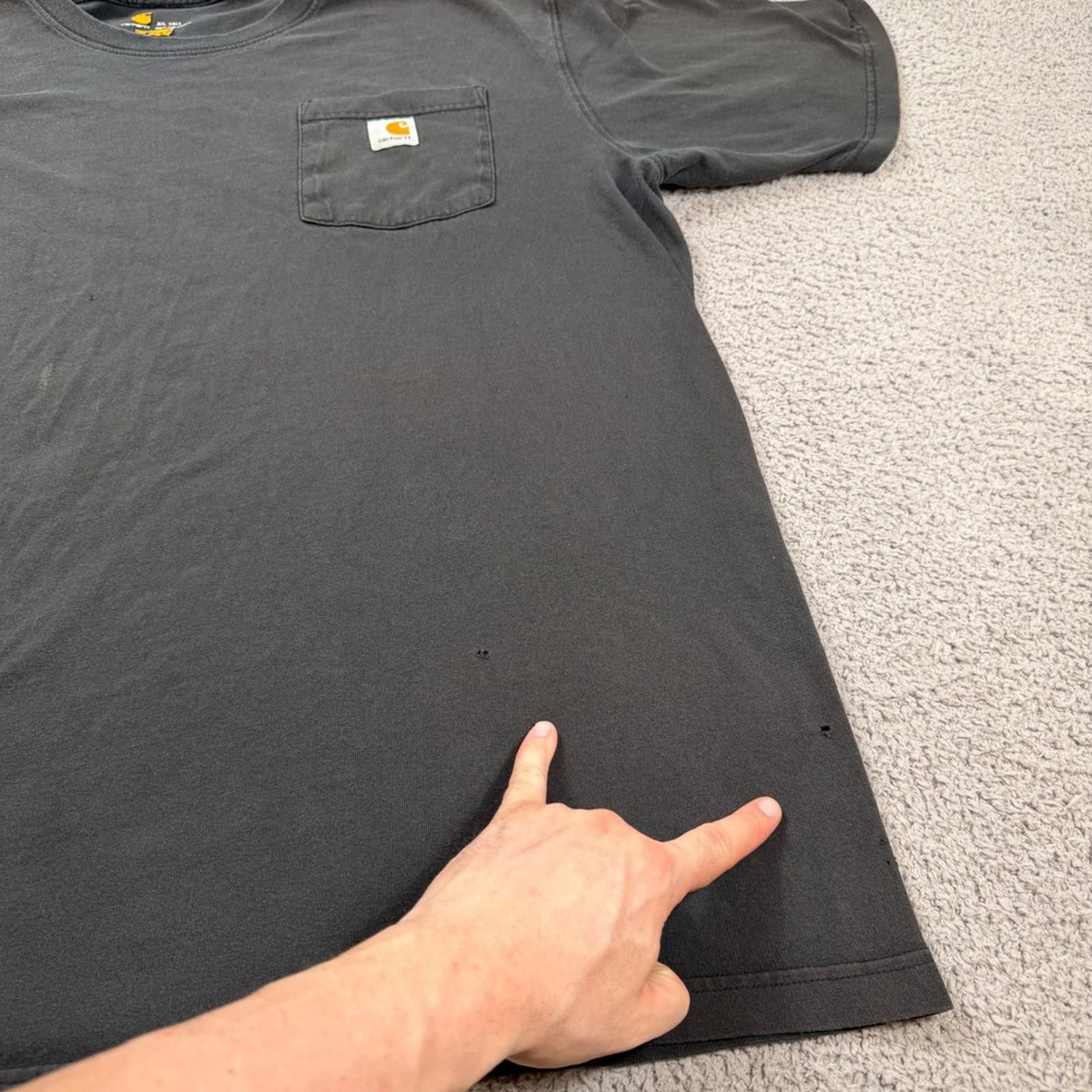 Carhartt Carhartt K87 Distressed Pocket T Shirt Men XL Tall Original Size US XL / EU 56 / 4 - 8 Thumbnail